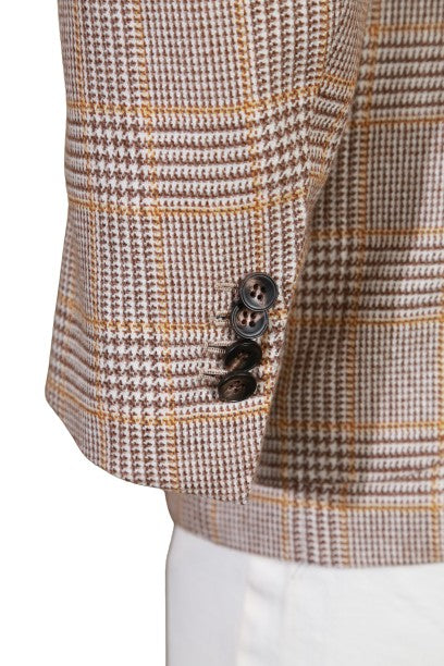 Kiton Checked Cashmere Sport Jacket
