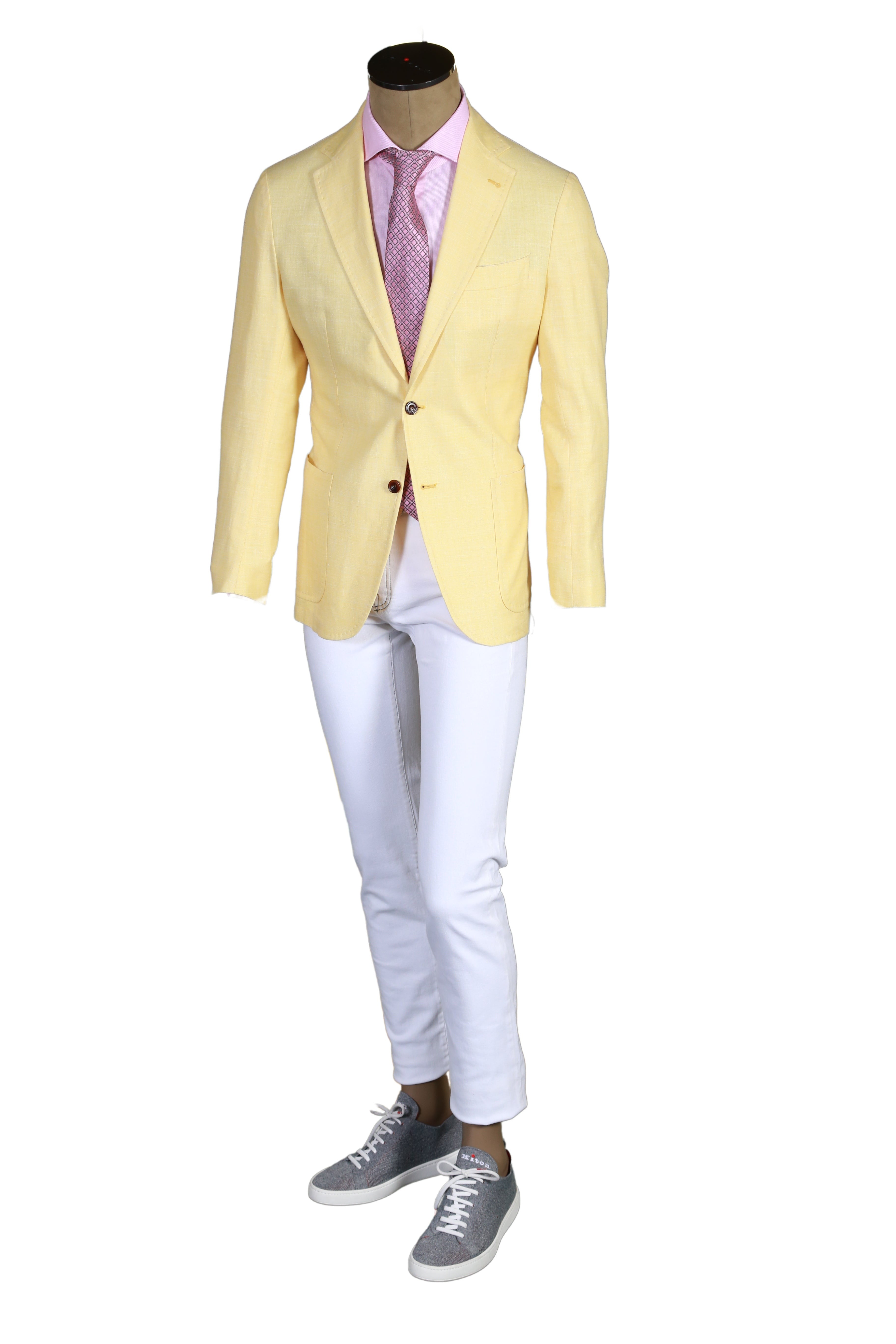 Sartorio Solid Silk-Linen-Wool Sport Jacket