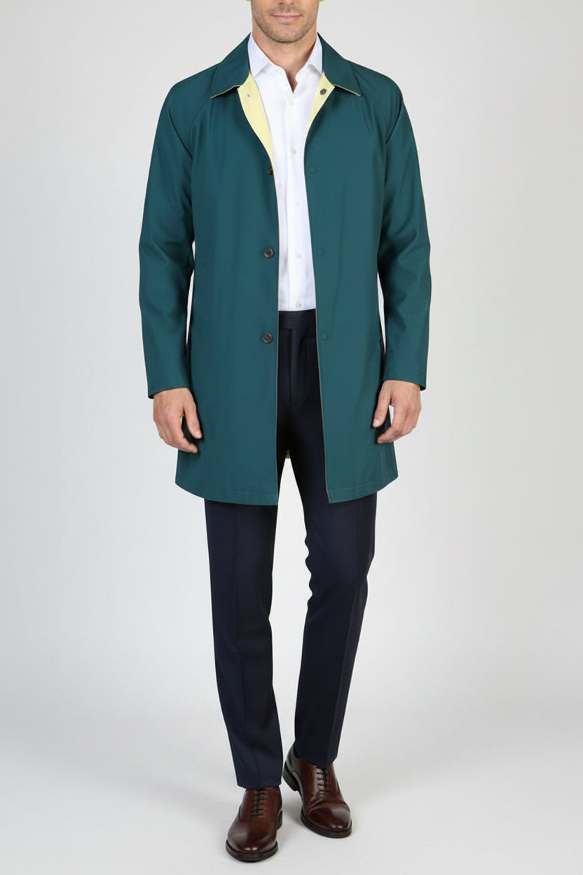 Kired by Kiton Ben Reversible Raincoat