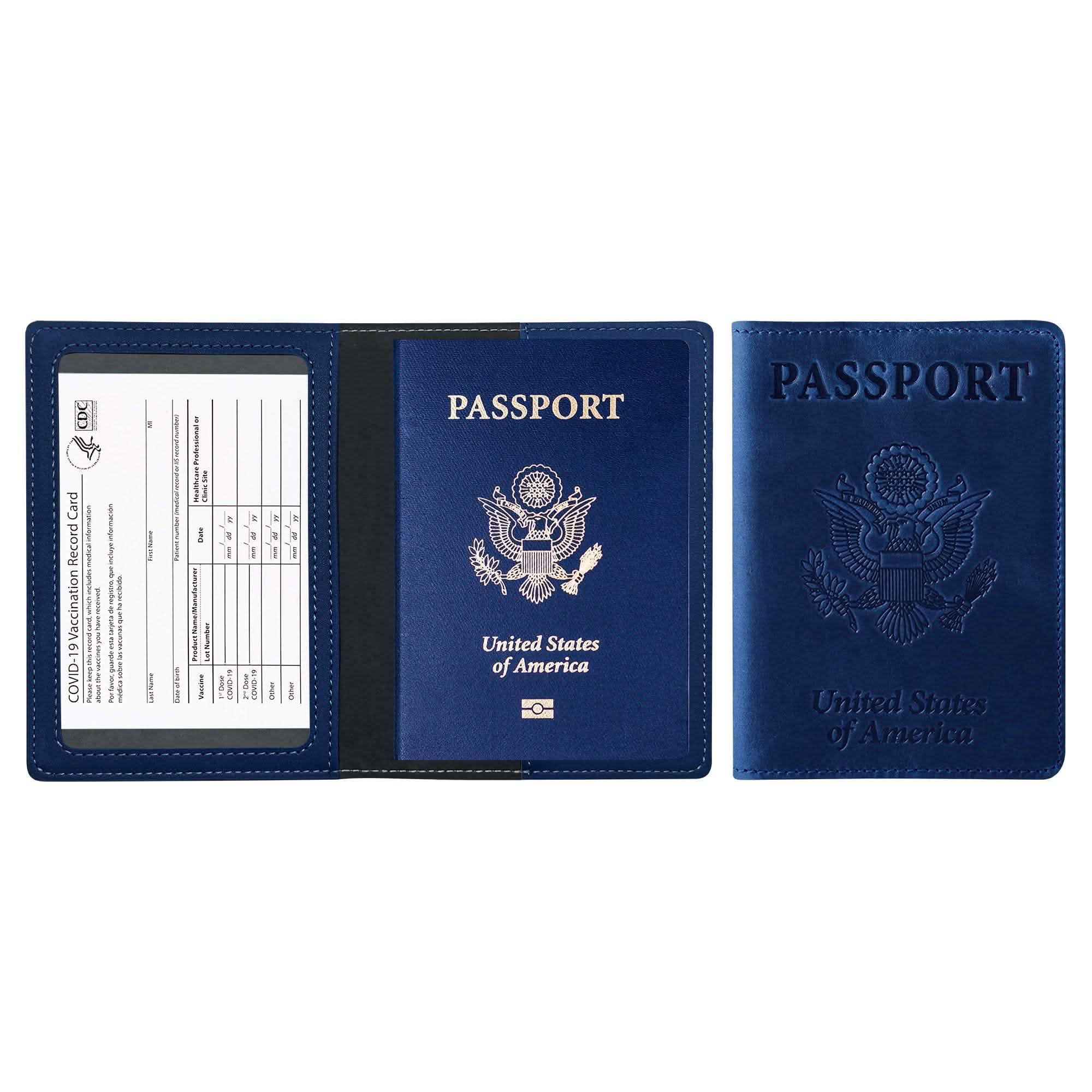 Passport Holder with Vaccination Card Protector - Overture Gifts