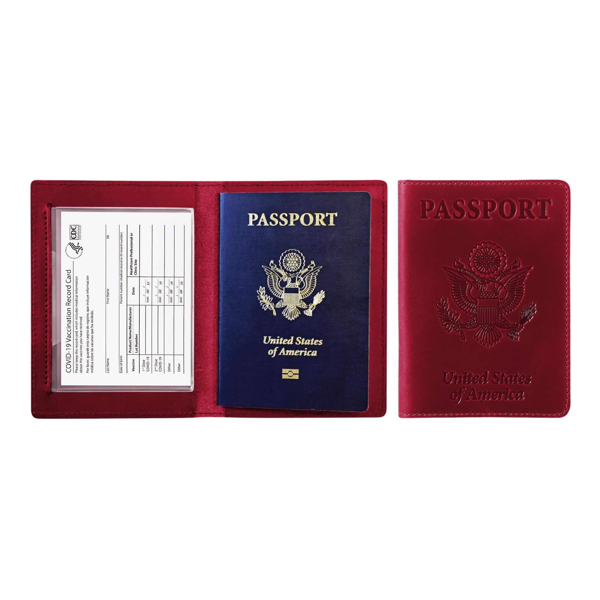 Passport Holder with Vaccination Card Protector - Overture Gifts