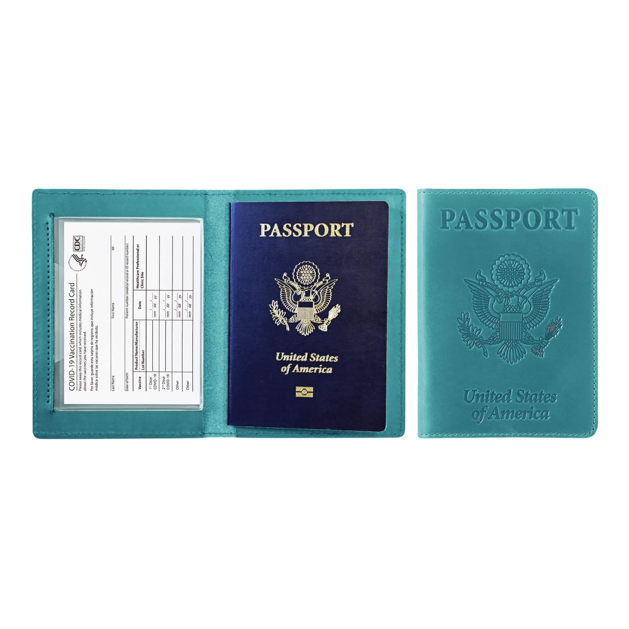 Passport Holder with Vaccination Card Protector - Overture Gifts