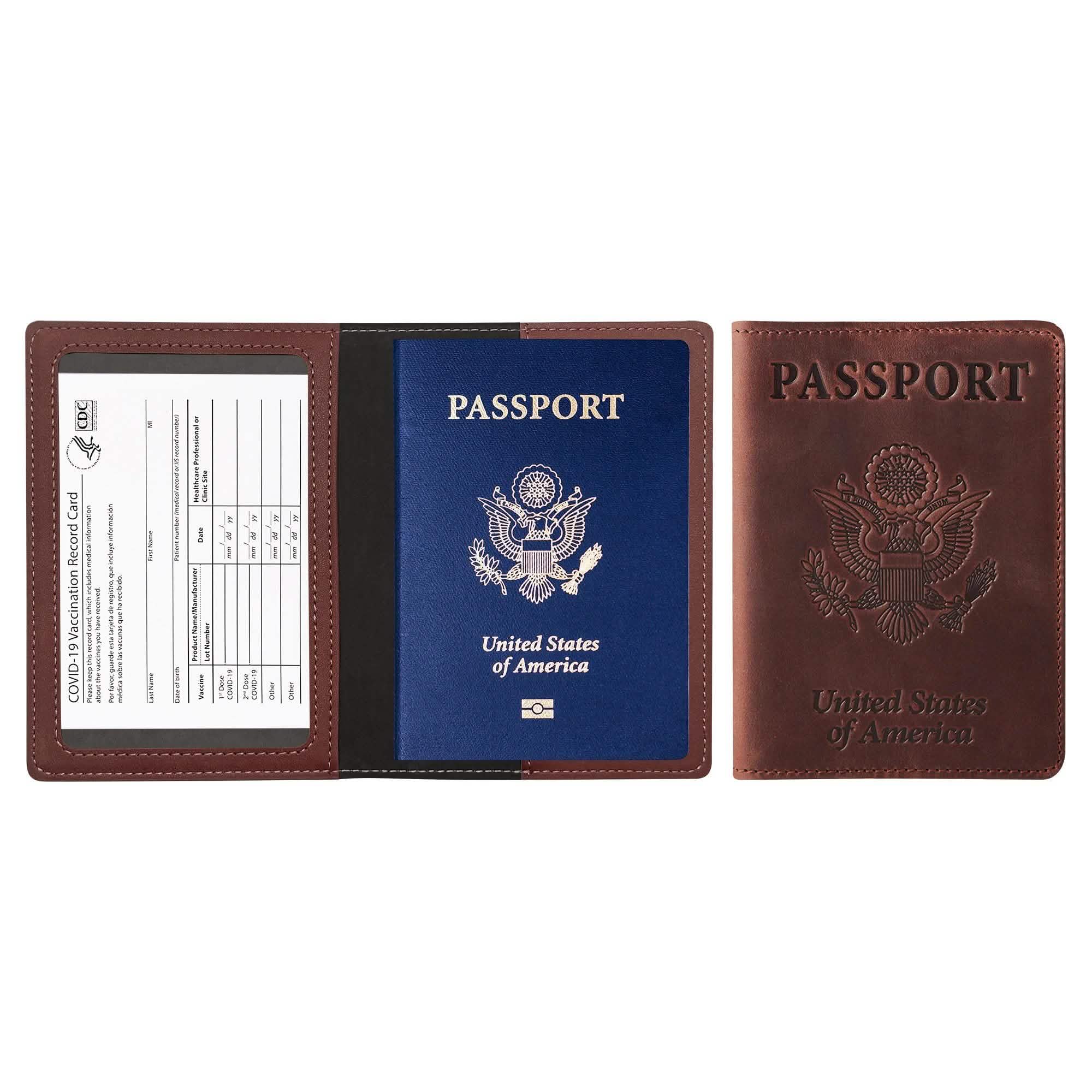 Passport Holder with Vaccination Card Protector - Overture Gifts