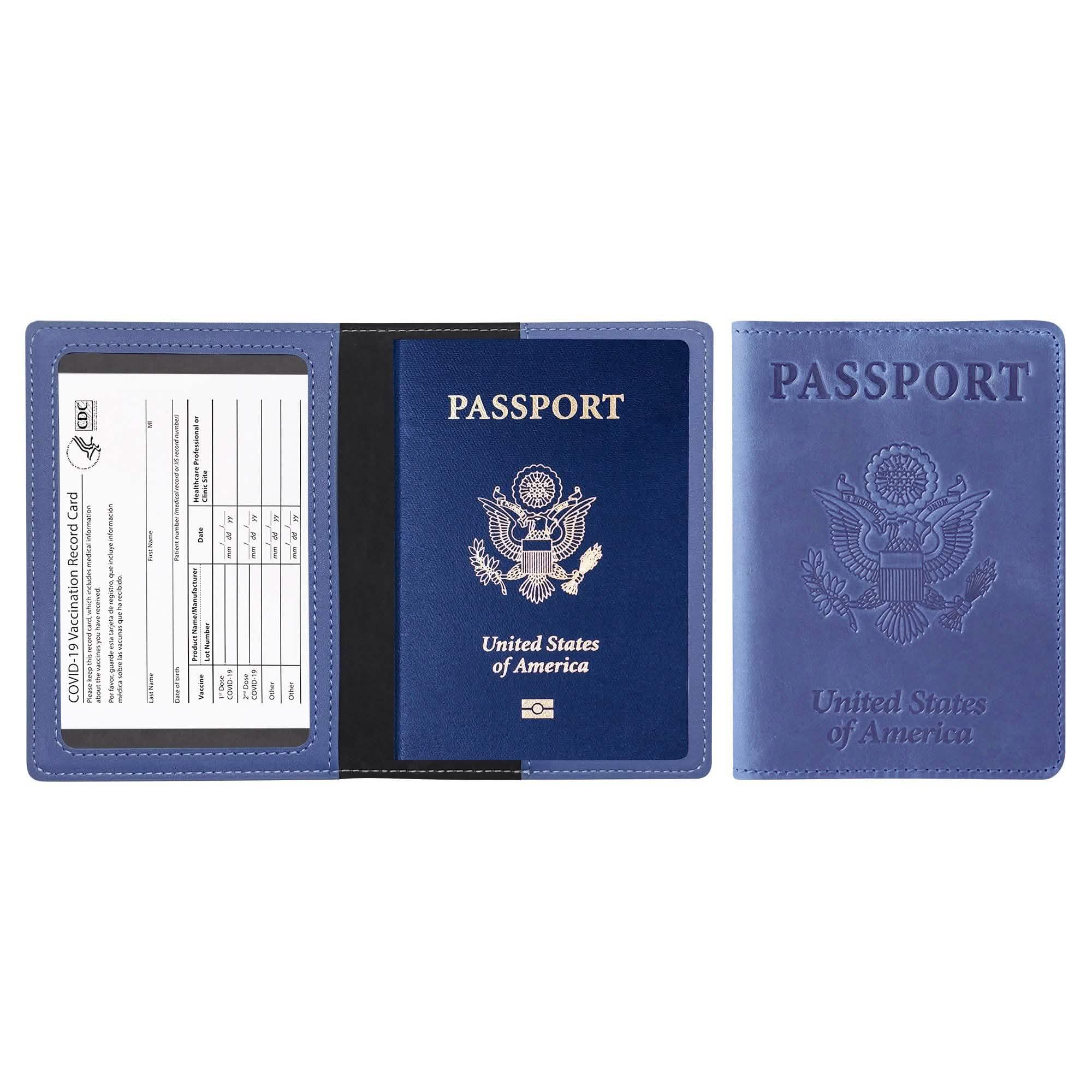 Passport Holder with Vaccination Card Protector - Overture Gifts
