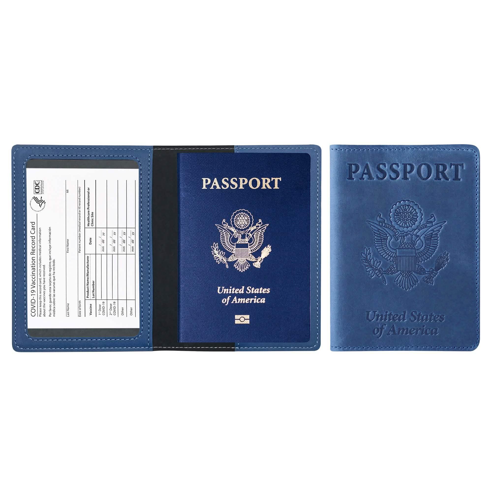 Passport Holder with Vaccination Card Protector - Overture Gifts