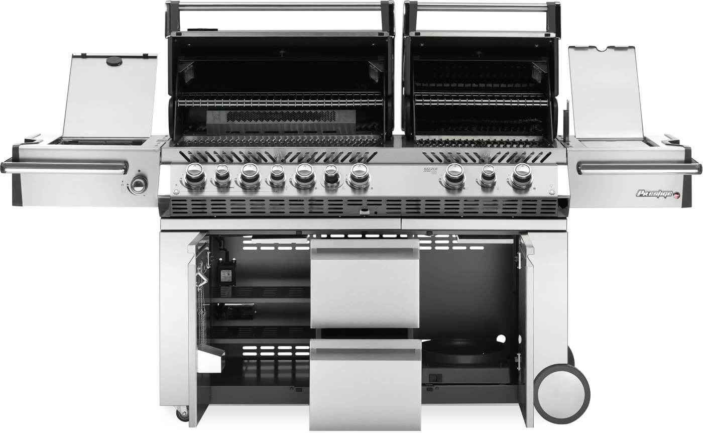 Patio Elegance Gas Grill Prestige PRO 825 RSBI with Power Side Burner and Infrared Features - Overture Gifts