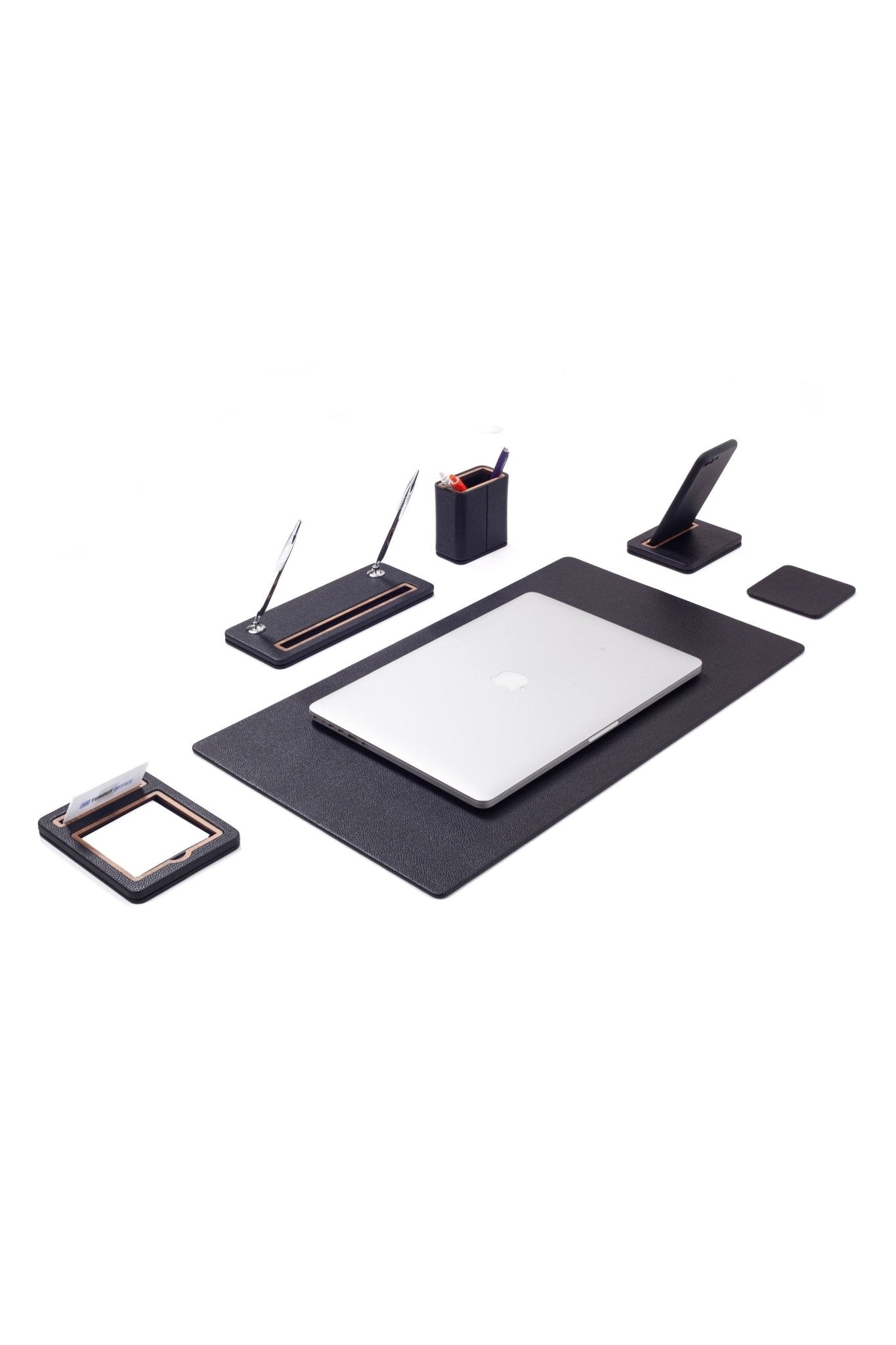 Pera Leather Desk Set 6 Pieces - Overture Gifts