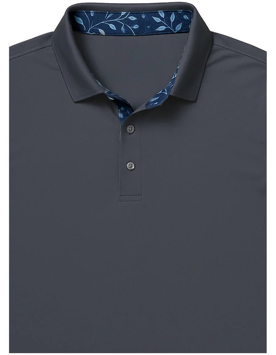 Personalized Groomsmen Golf Polo - Premium Vineyard print - Performance Fabric - Overture Gifts