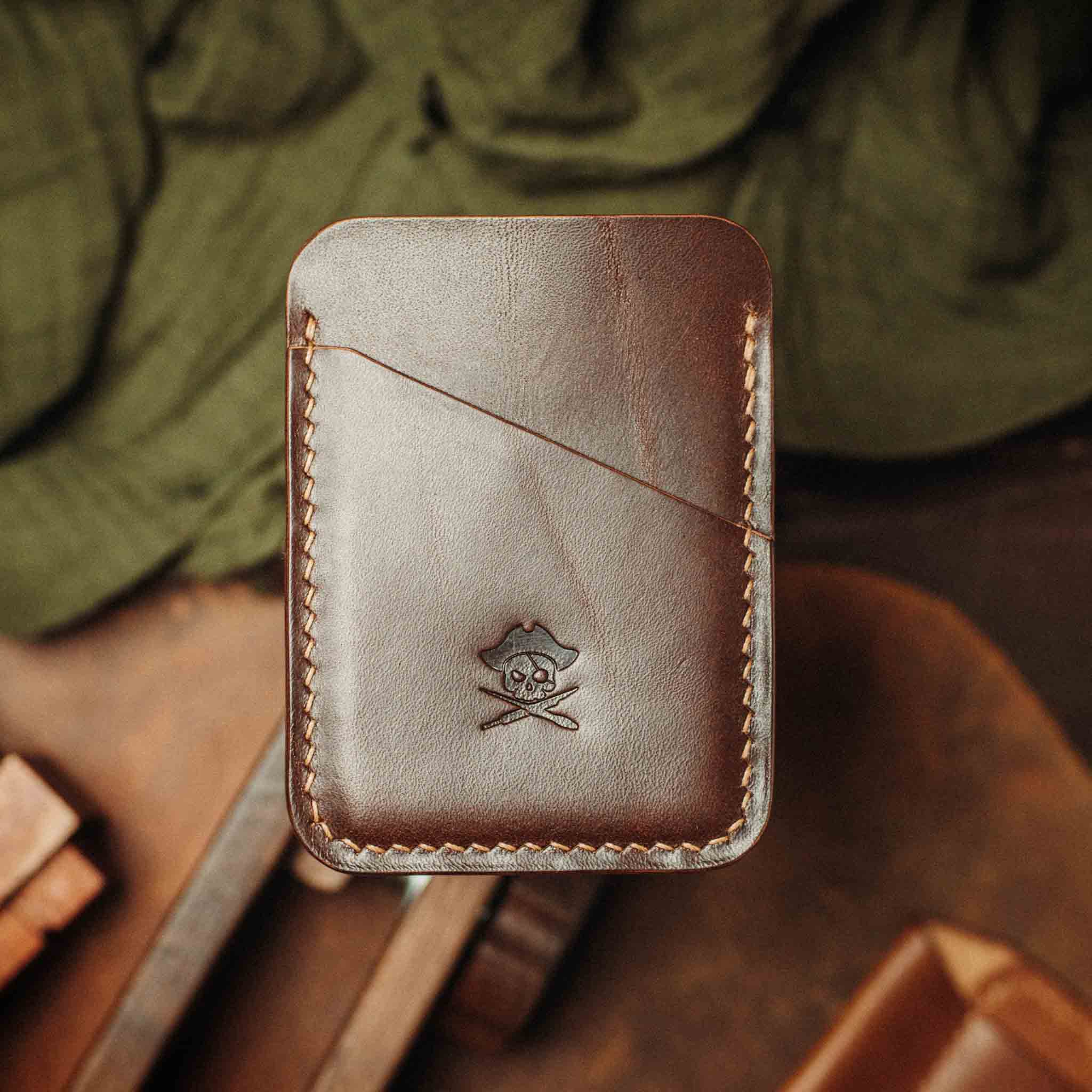 Pirate Goods Boatswain v3 – Minimalist Leather Card Holder - Overture Gifts