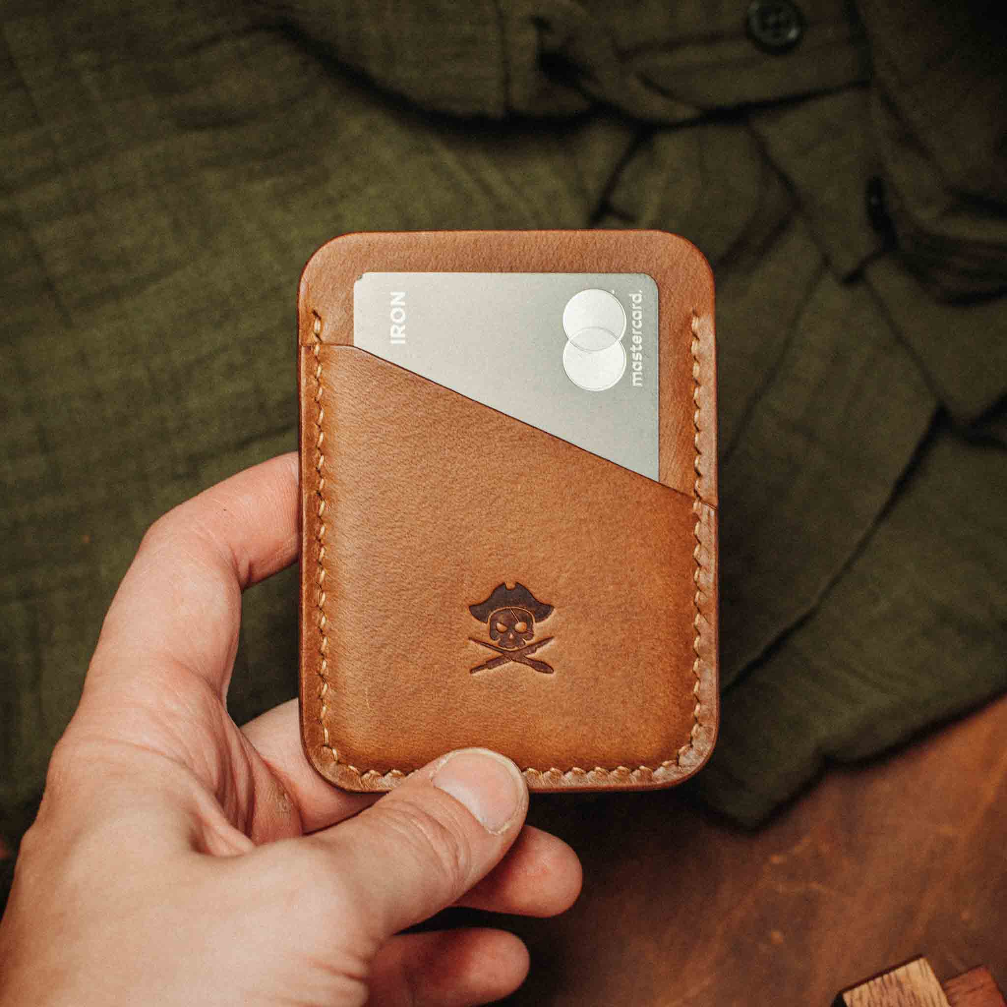 Pirate Goods Boatswain v3 – Minimalist Leather Card Holder - Overture Gifts