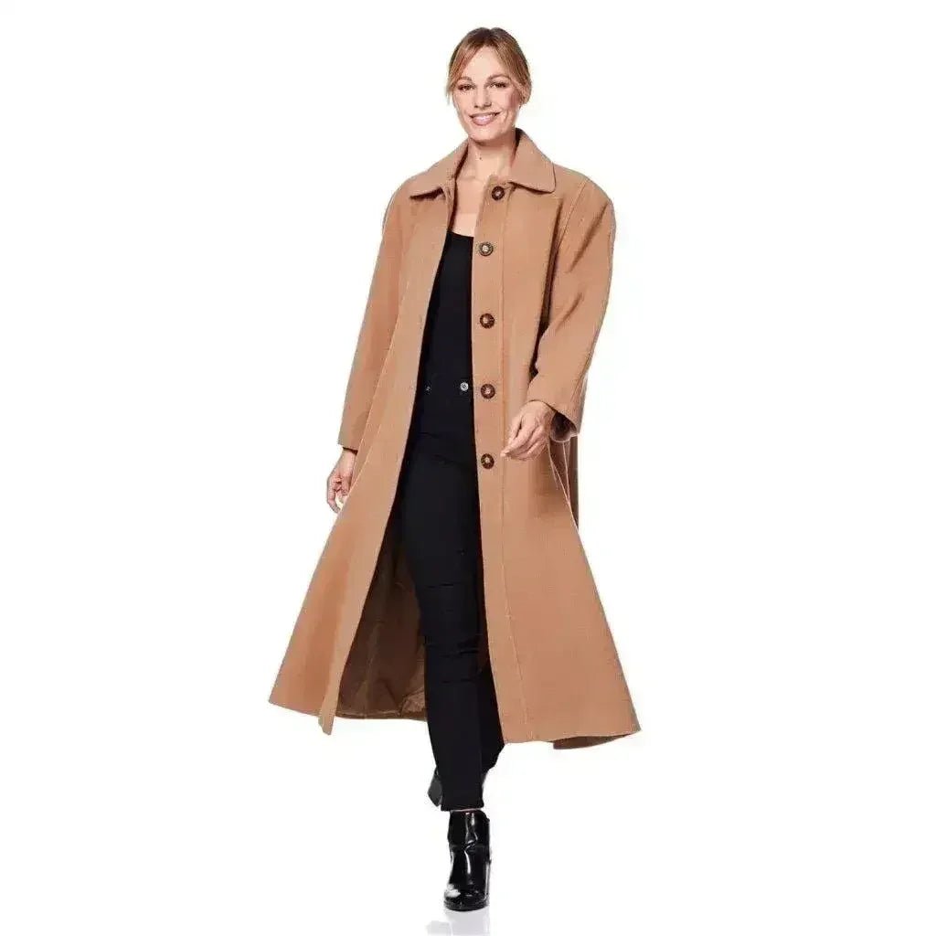 Plus Size Wool Cashmere Coat - Curve Inclusive | Femstylo - Overture Gifts