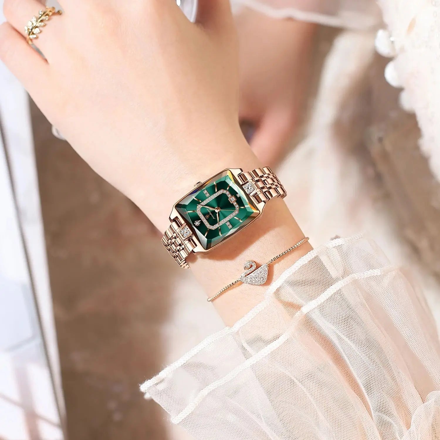 POEDAGAR Luxury Watch For Woman Waterproof Calendar High Quality Ladies Watch Stainless Steel Quartz Women's Watches Elegant+Box - Overture Gifts