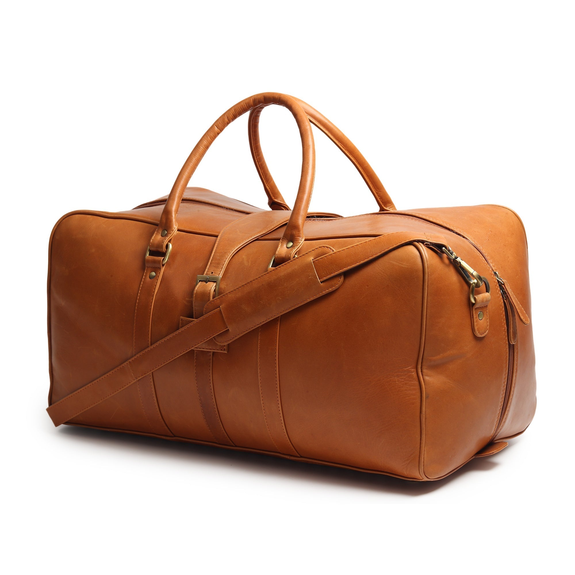 Port Blair Leather Duffle Travel Bag - Overture Gifts