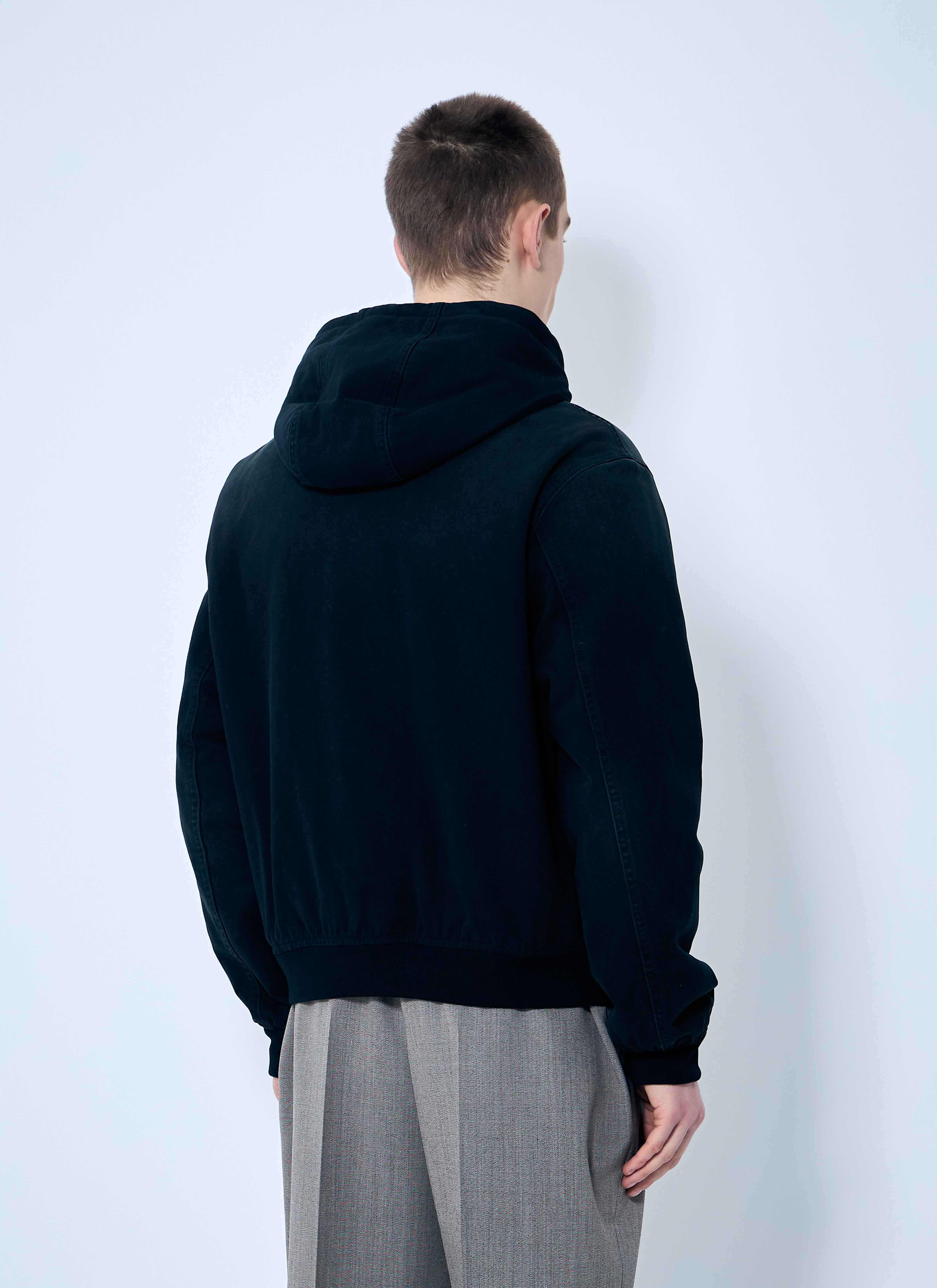 Prada Men Denim Hooded Jacket