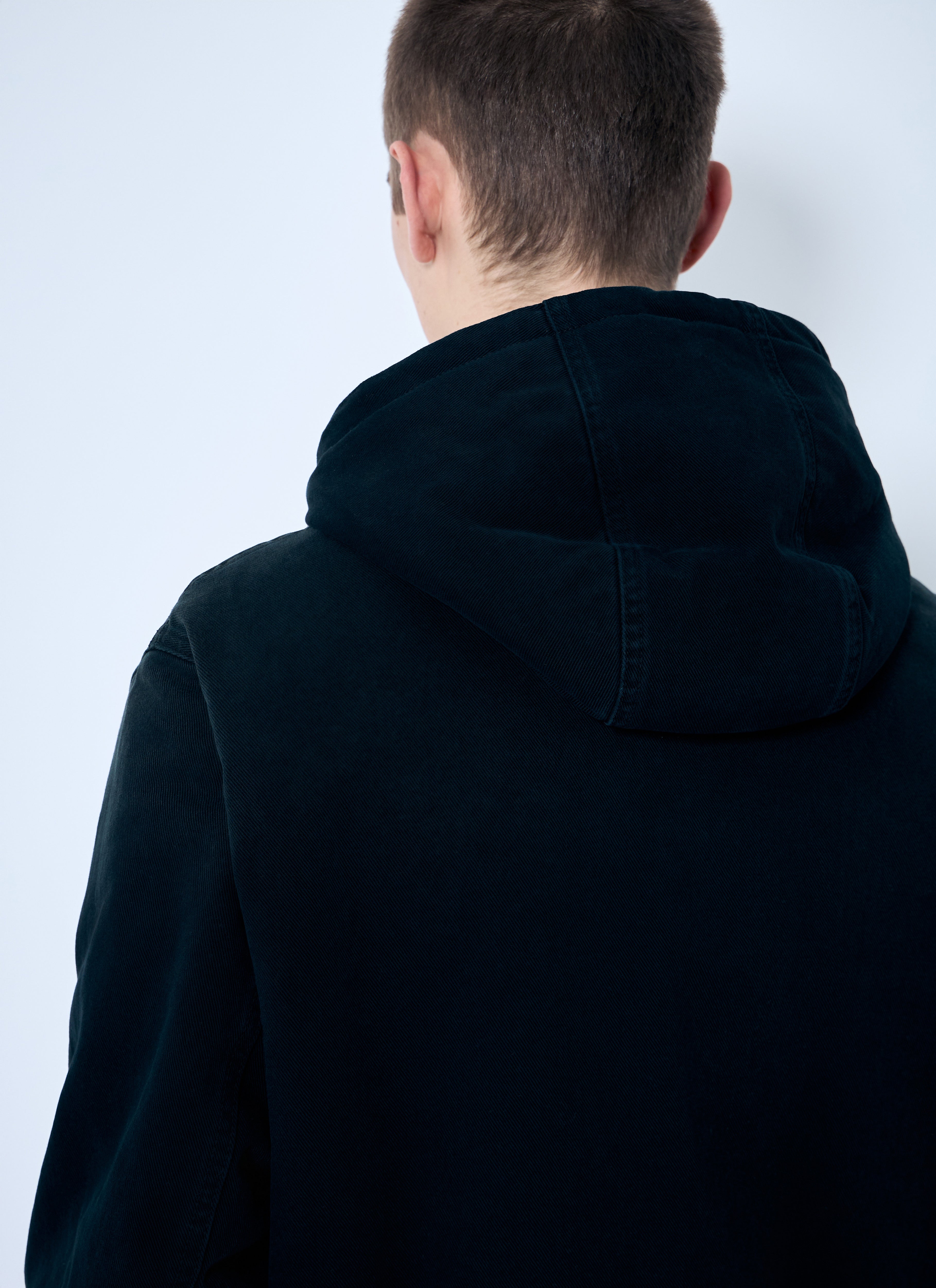 Prada Men Denim Hooded Jacket