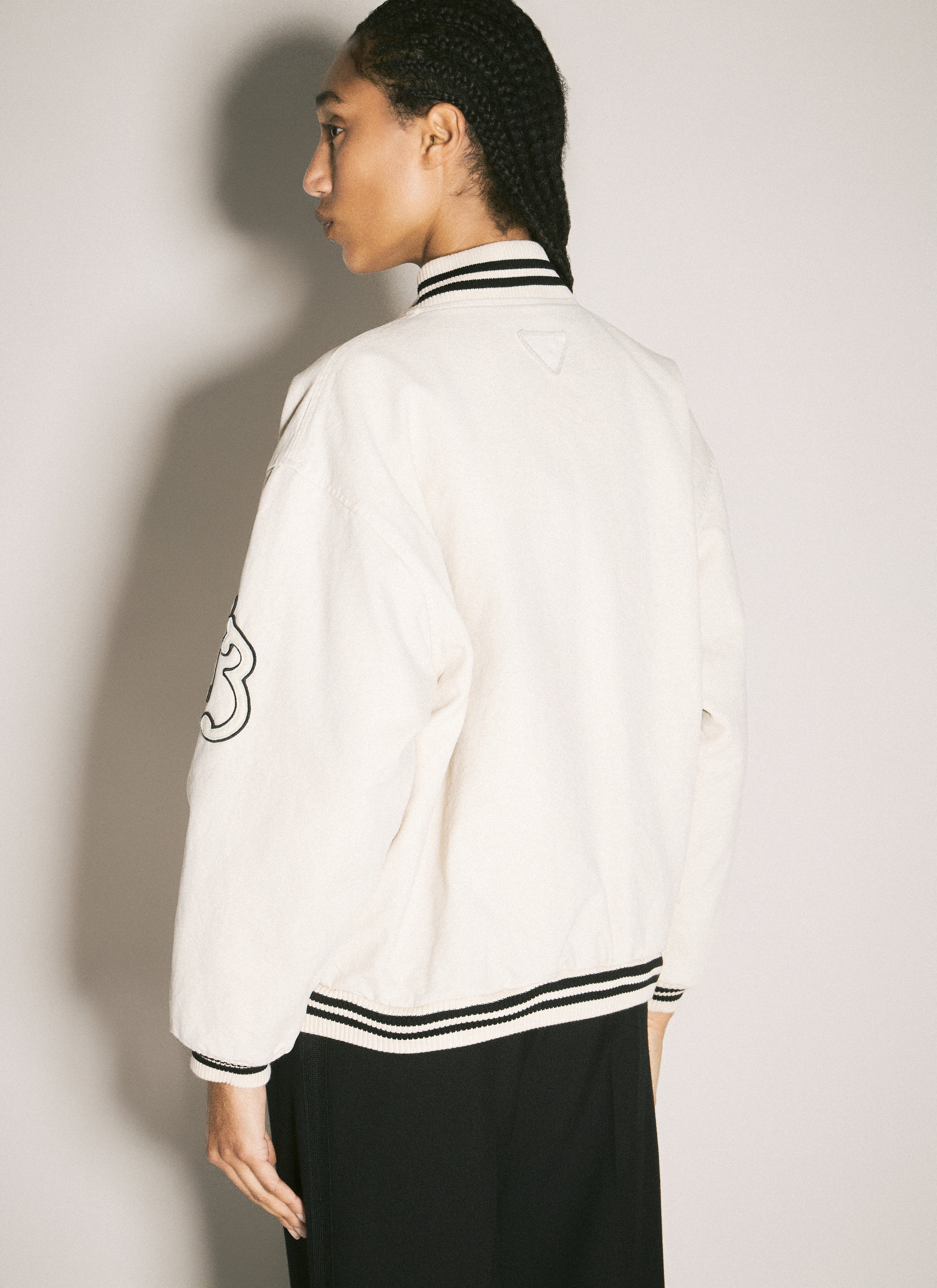 Prada Women Canvas Bomber Jacket
