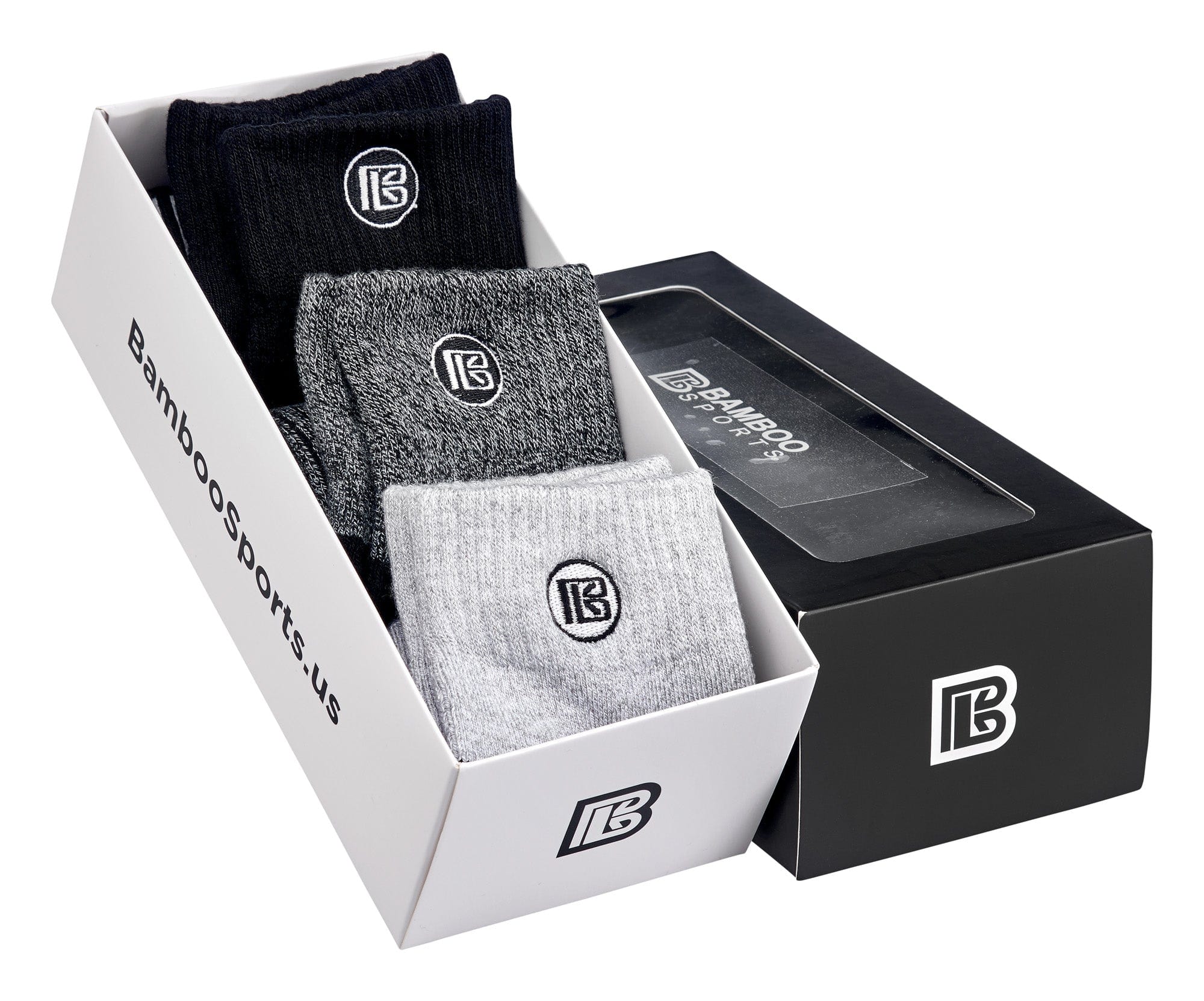 Premium Bamboo Rayon Quarter Crew Socks Gift Box - Overture Gifts