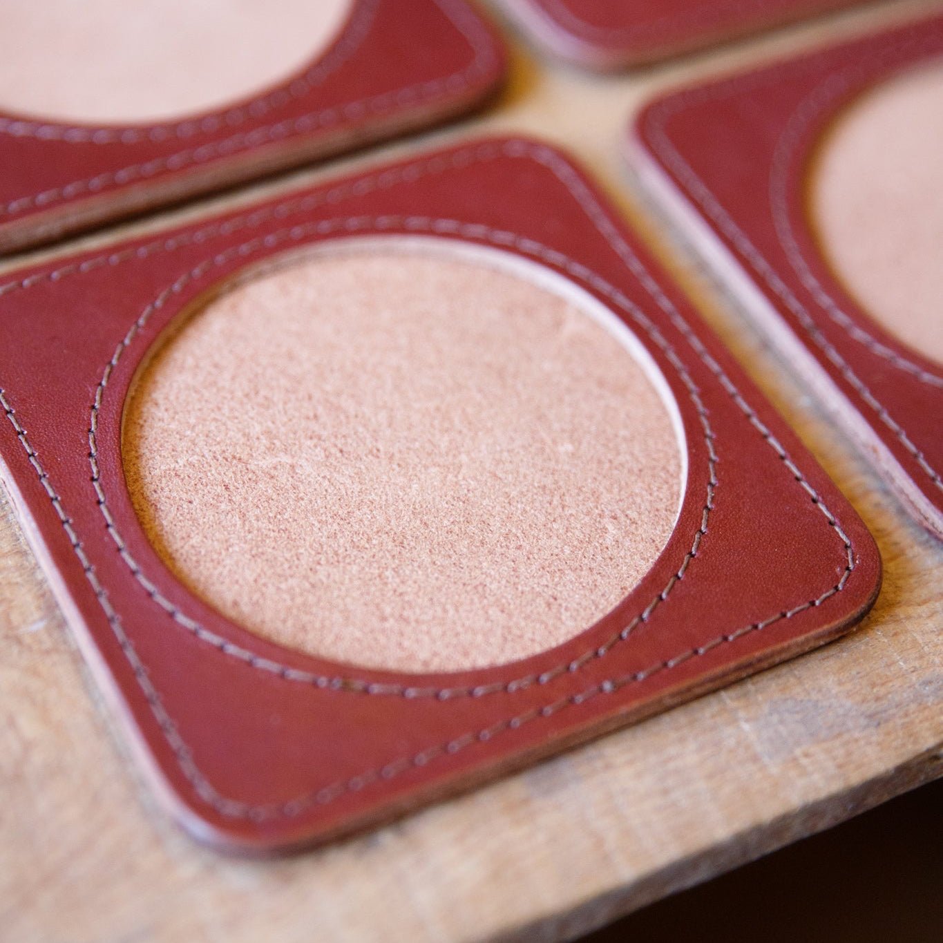 Premium Leather Coasters - USA Made - Overture Gifts
