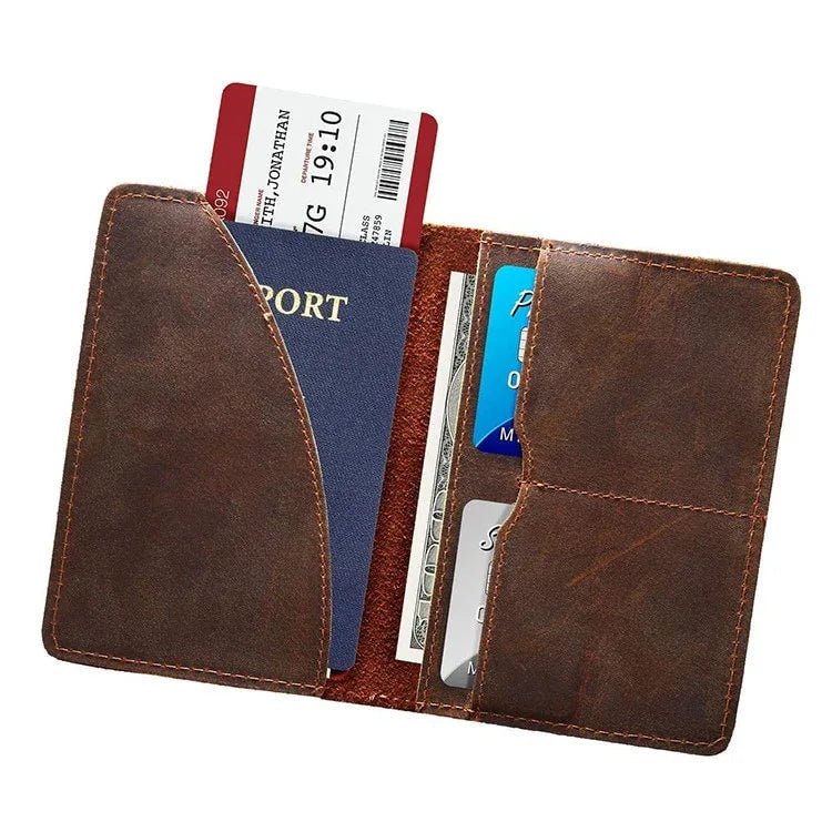 Priam Handmade Leather Passport Cover - Overture Gifts