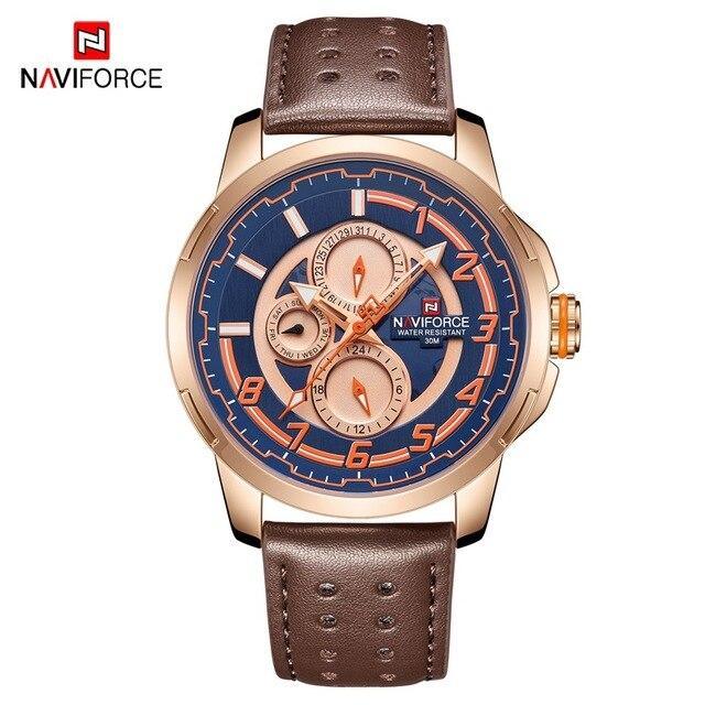 Sport Watches For Man Waterproof Watch Analog Quartz Leather Band Date Calendar Unique Wristwatch Perfect Gift