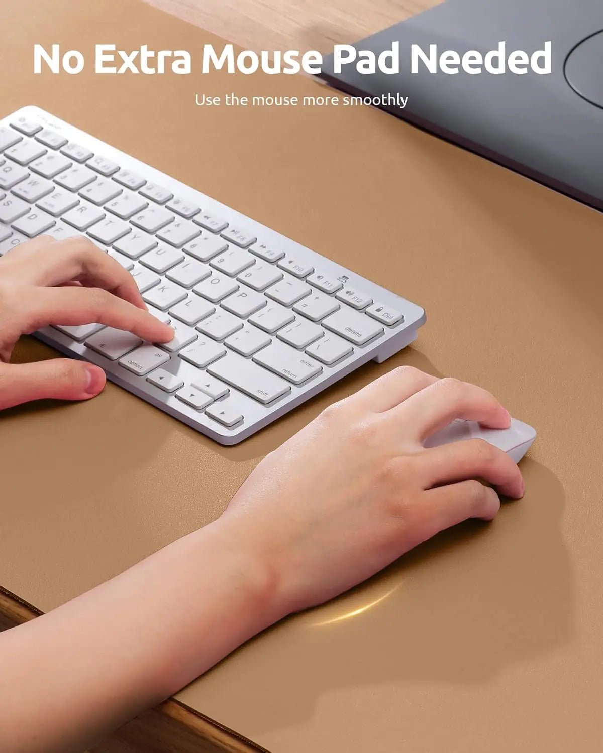 PU Leather Desk Mat – Large Waterproof Mouse Pad & Keyboard Mat, Desk Protector for Office - Overture Gifts