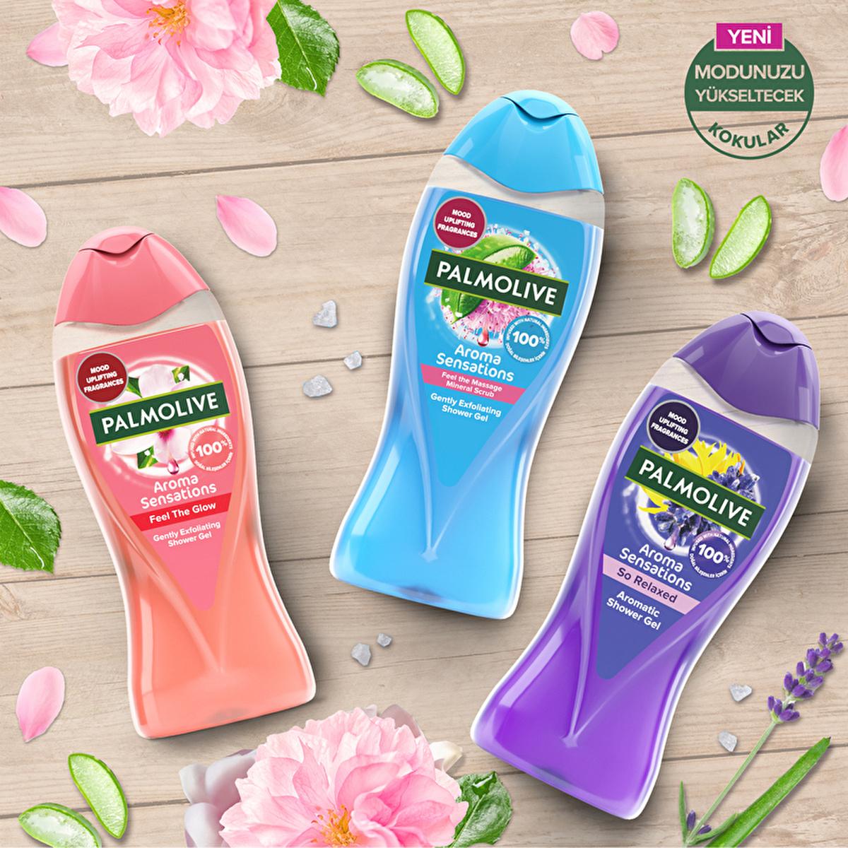 Palmolive Natural Shower Gel with Dead Sea Salt & Aloe Vera - Luxurious Fragrance Body Wash for Soothing Skin, 16.91 fl oz
