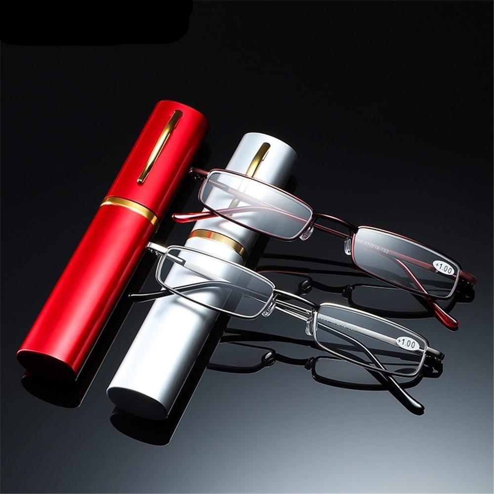Reading Glasses for Men and Women Compact, Scratch Proof Simple Design Reading Glasses For Men & Women Ultra-light Portable Anti-fatigue Presbyopia Eyeglass With Case Diopter Eyewear