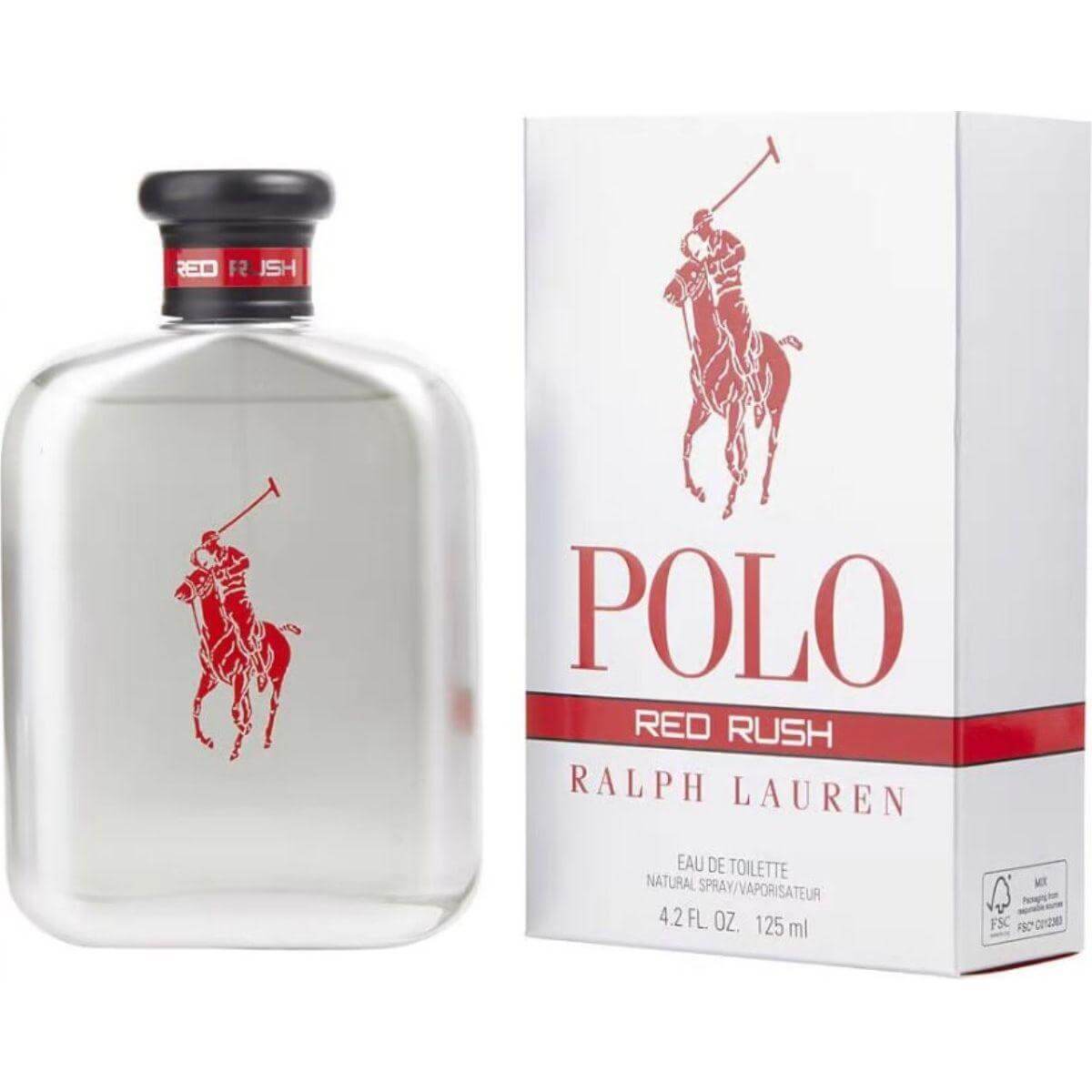 Polo Red Rush by Ralph Lauren Eau De Toilette Spray for Men 4.2 oz