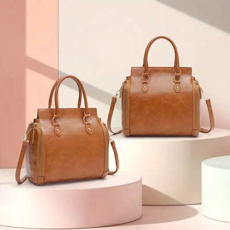 Retro PU Leather Handbag with Multi Card Slot - Overture Gifts