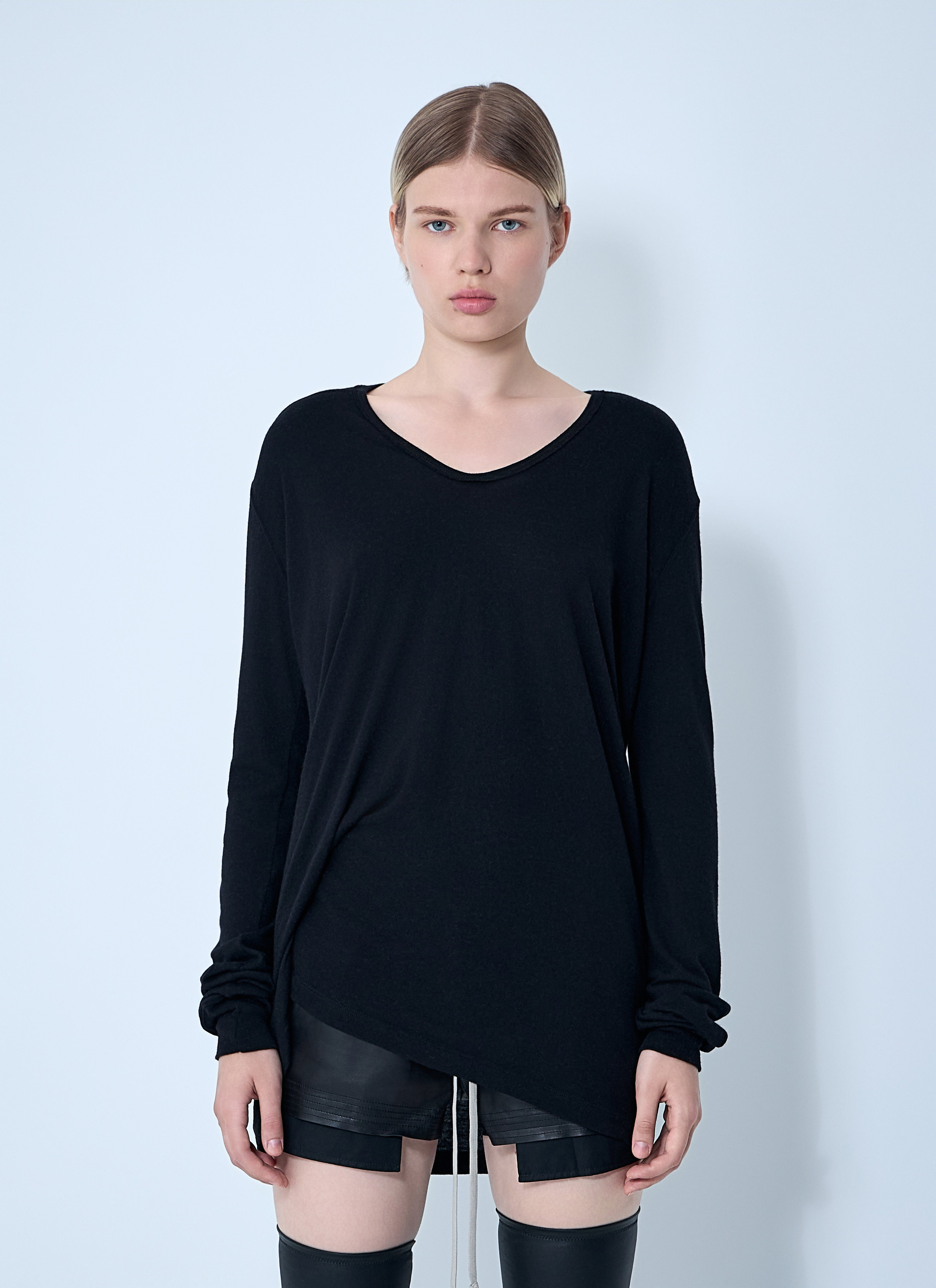 Rick Owens Women Hiked Long Sleeve Top