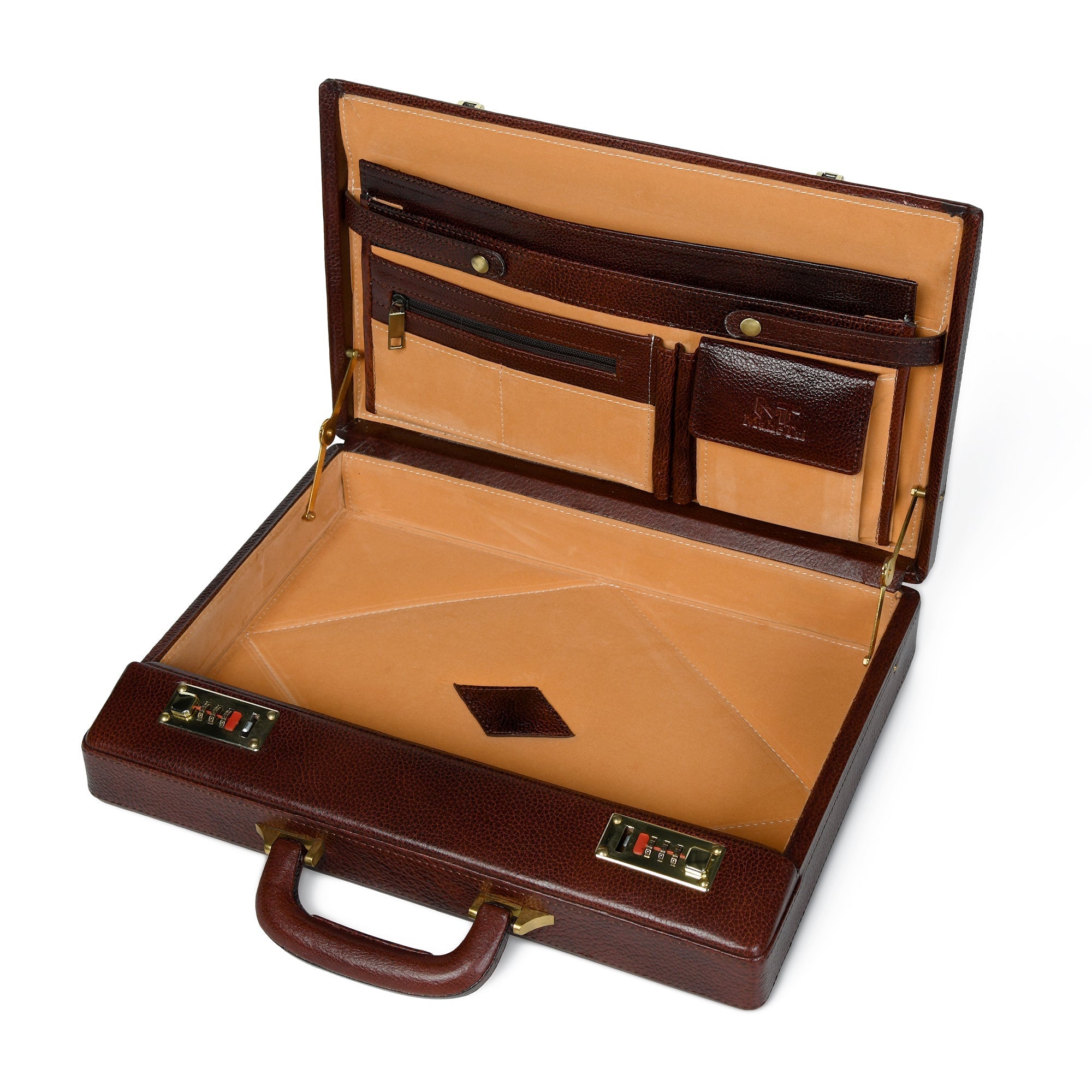 Rich Brown Office Suitcase - Overture Gifts
