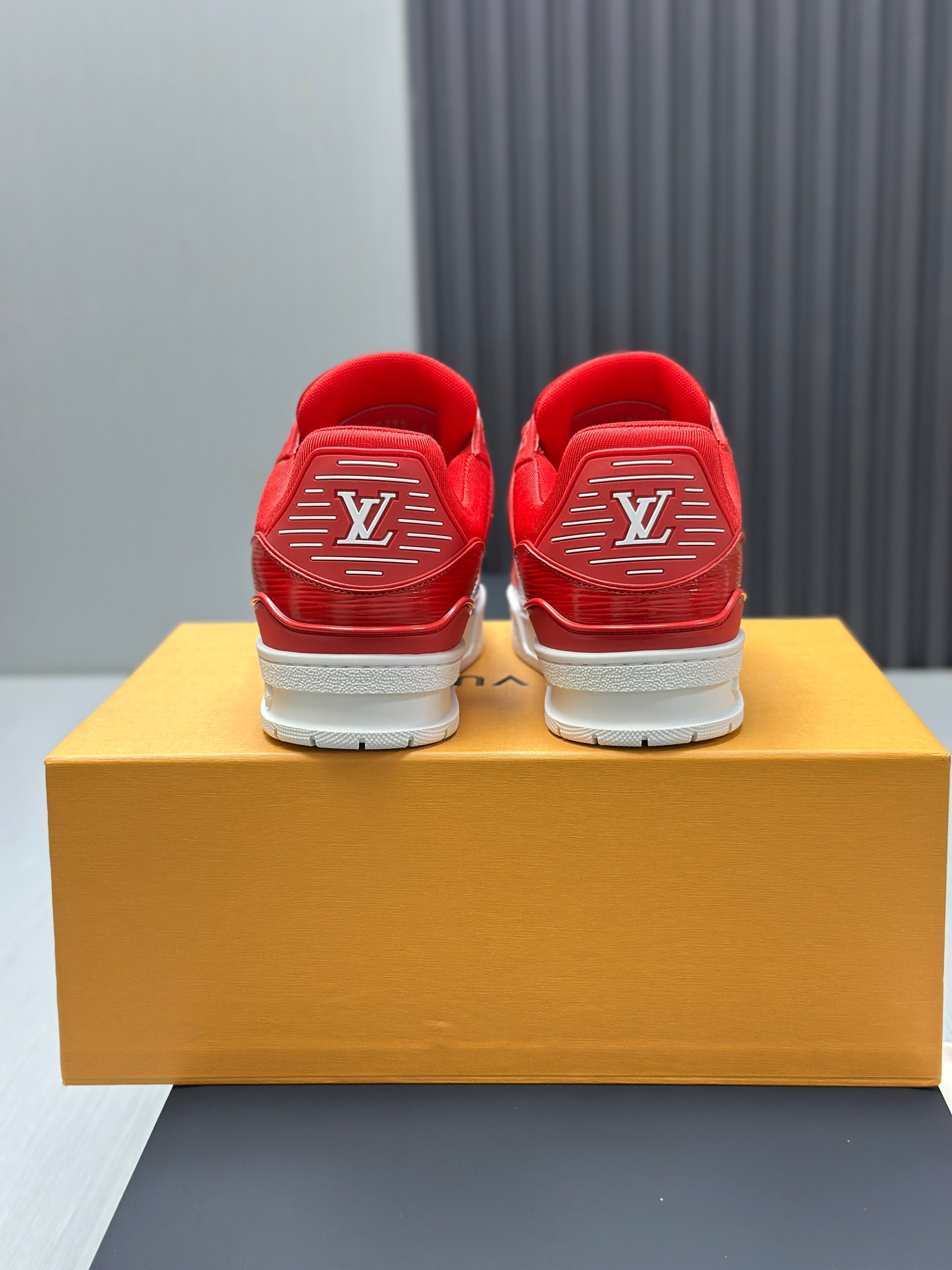 LV Trainers Patent Leather