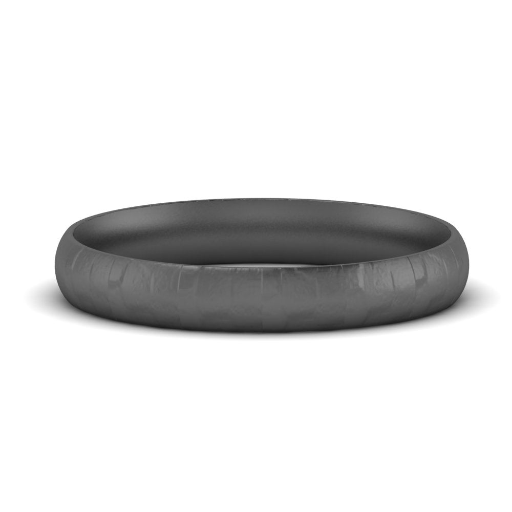 Lightweight Rock Texture Mens Wedding Band