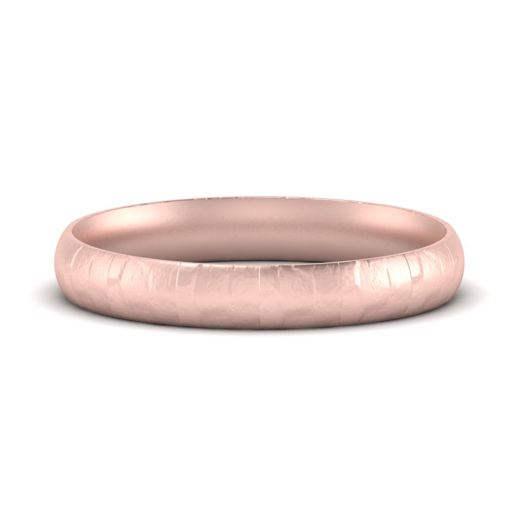 Lightweight Rock Texture Mens Wedding Band