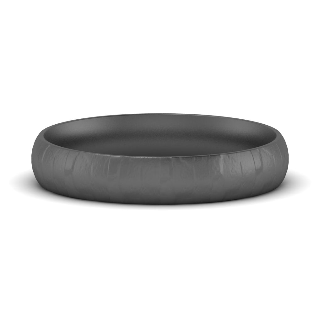 Lightweight Rock Texture Mens Wedding Band