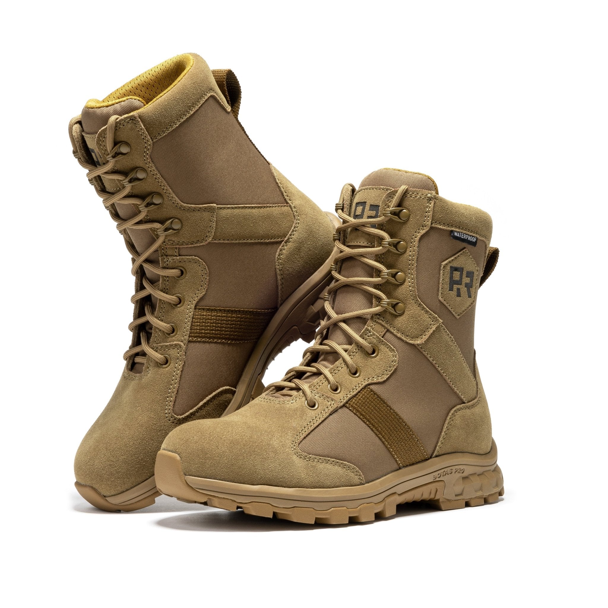 ROCKROOSTER Colmar Coyote 8 inch Suede Leather Waterproof Tactical & Military Boots AB500 - Overture Gifts
