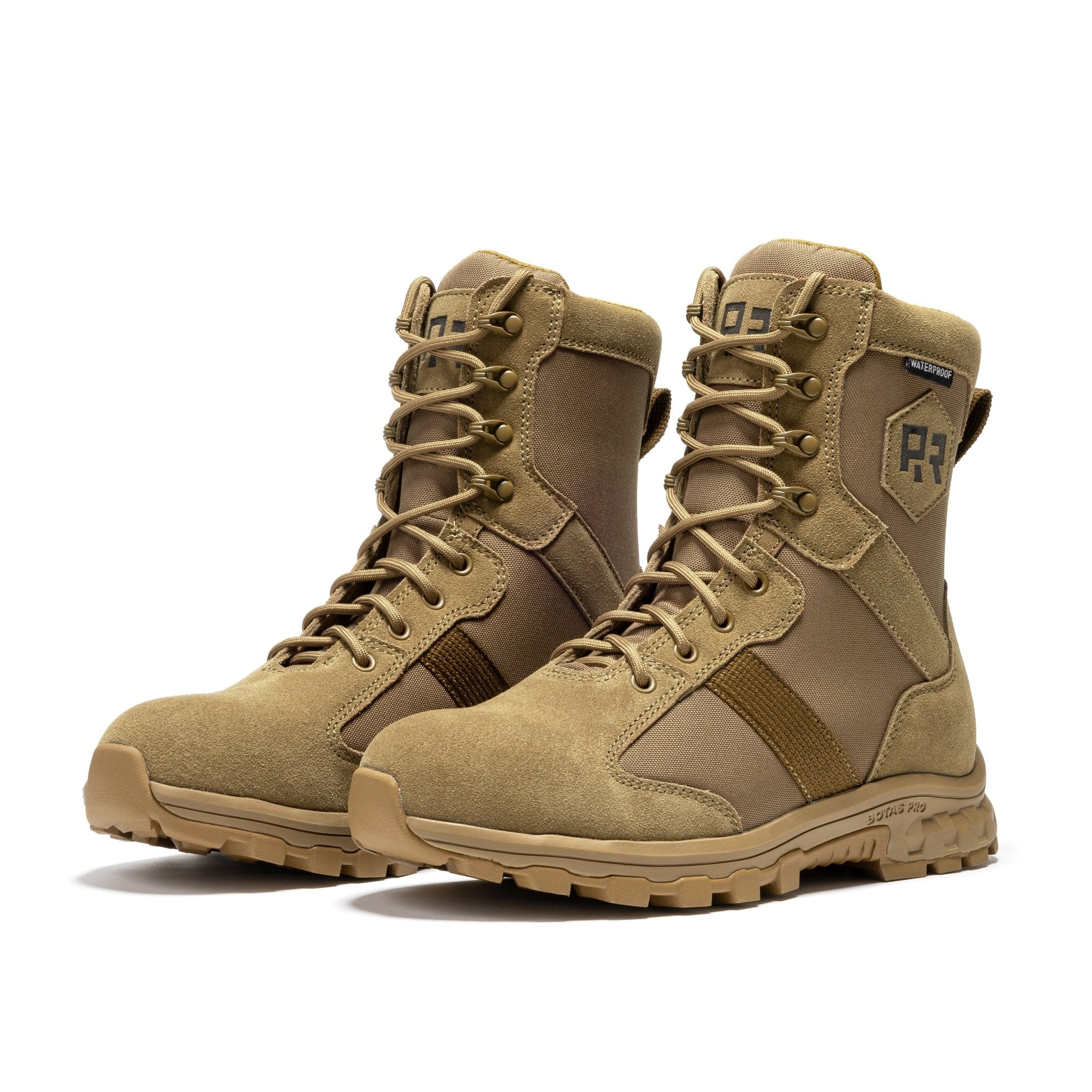 ROCKROOSTER Colmar Coyote 8 inch Suede Leather Waterproof Tactical & Military Boots AB500 - Overture Gifts