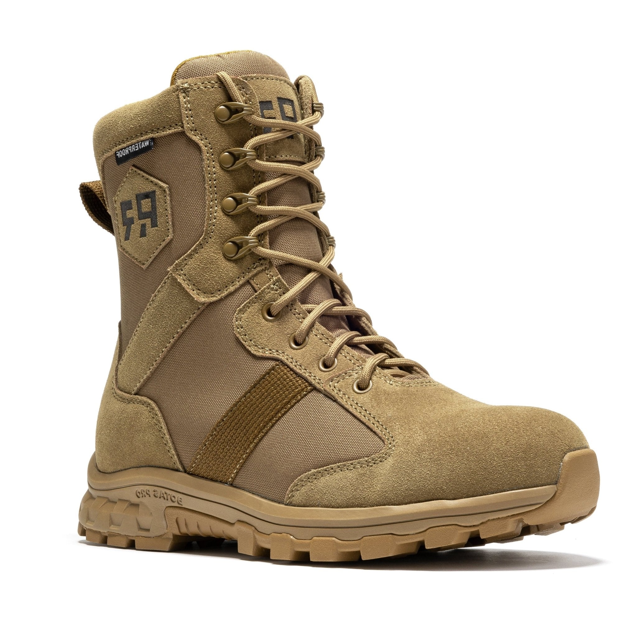 ROCKROOSTER Colmar Coyote 8 inch Suede Leather Waterproof Tactical & Military Boots AB500 - Overture Gifts