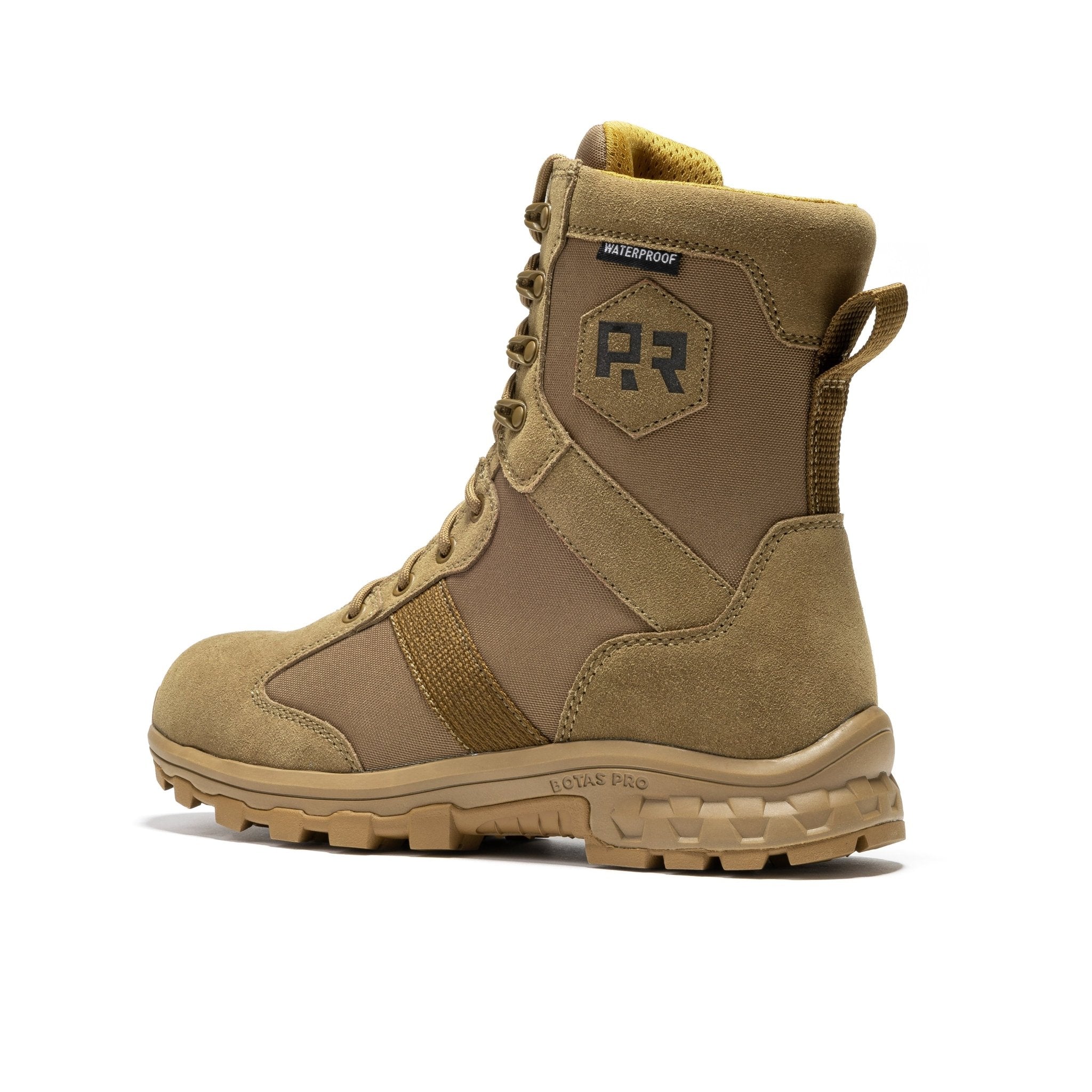 ROCKROOSTER Colmar Coyote 8 inch Suede Leather Waterproof Tactical & Military Boots AB500 - Overture Gifts