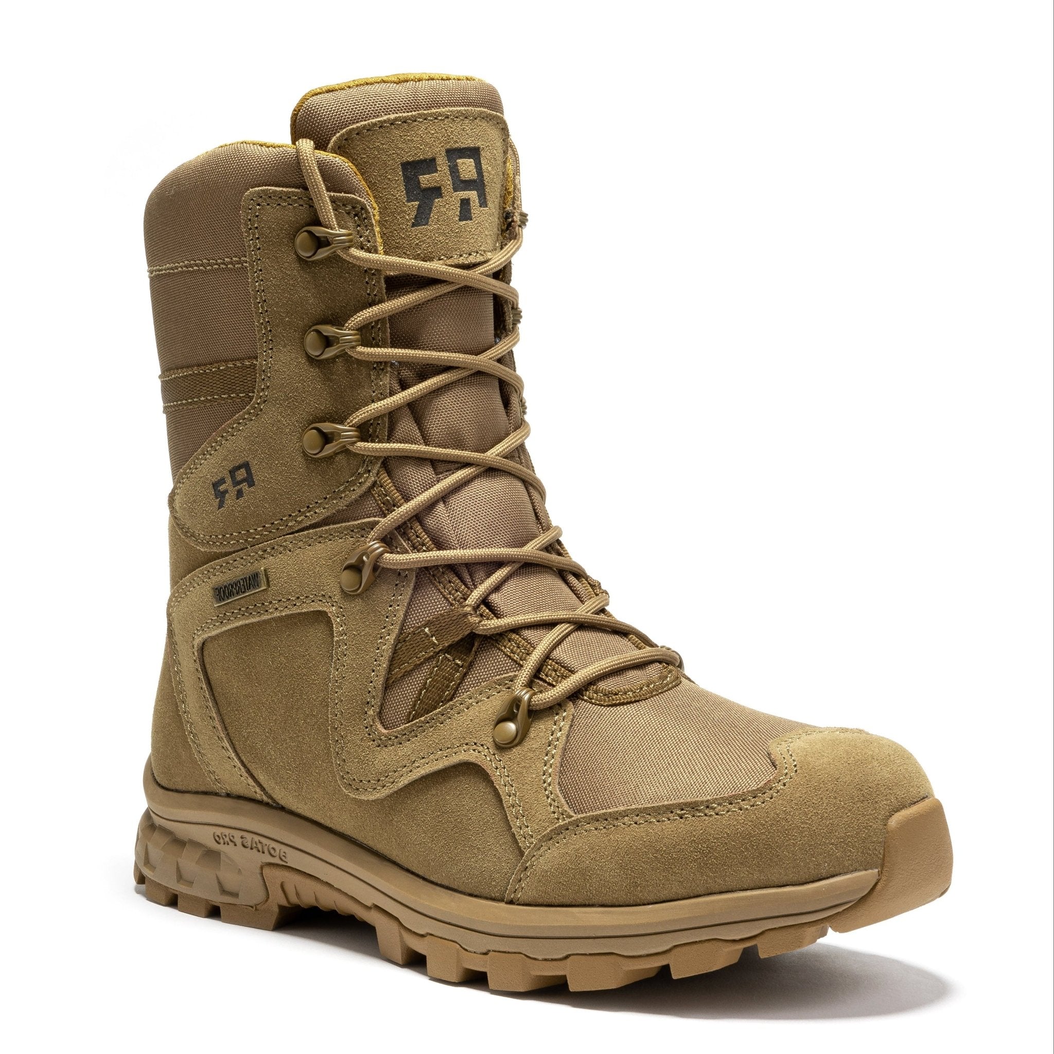 ROCKROOSTER Colmar Coyote 8 inch Suede Leather Waterproof Tactical & Military Boots AB520 - Overture Gifts