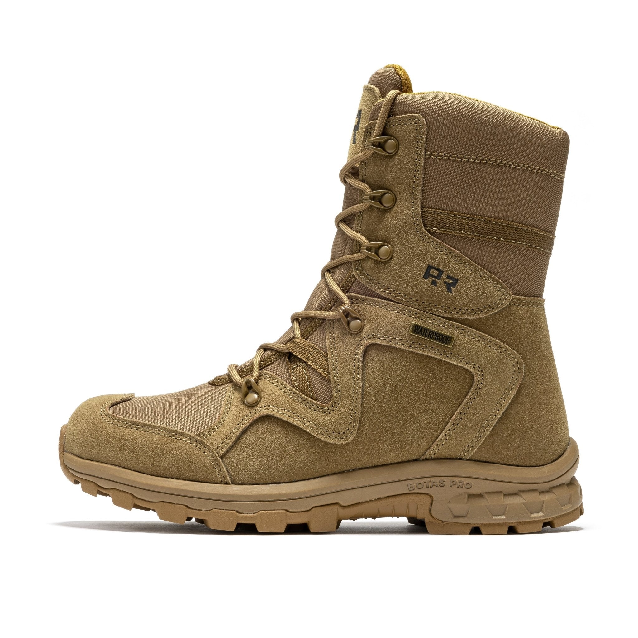 ROCKROOSTER Colmar Coyote 8 inch Suede Leather Waterproof Tactical & Military Boots AB520 - Overture Gifts