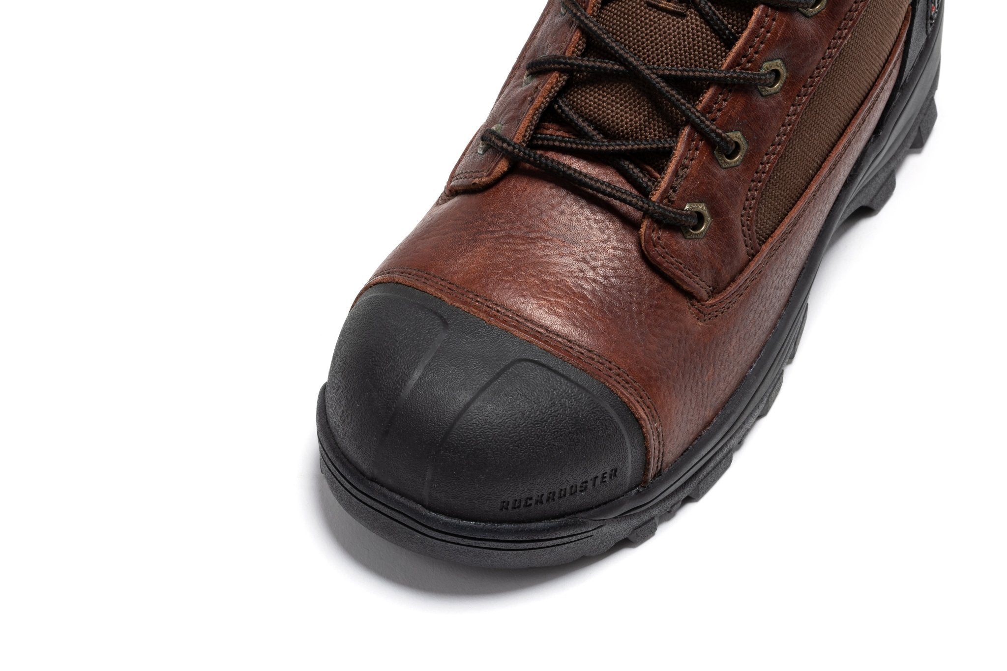 ROCKROOSTER Daviston 6 inch Brown Composite Toe Waterproof Work Boots AT872 - Overture Gifts