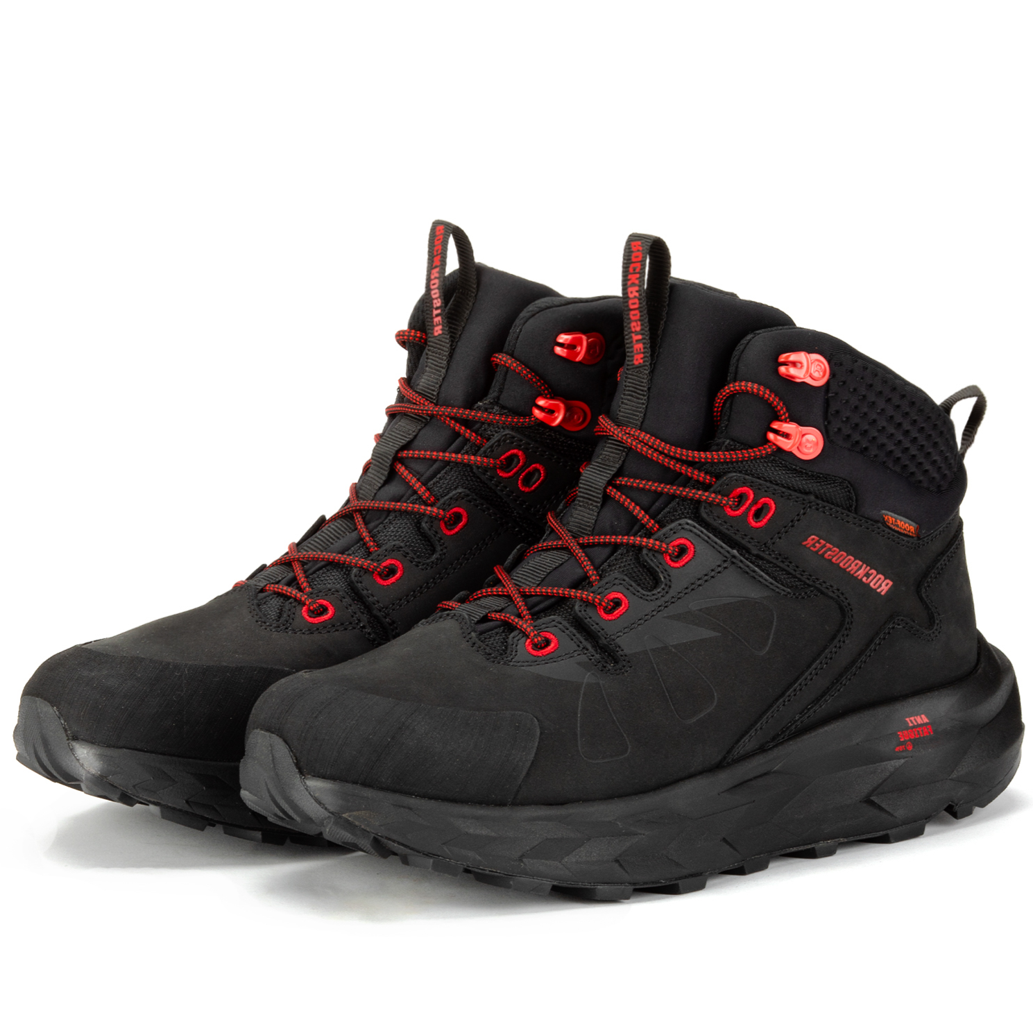 ROCKROOSTER Farmington Black 6 Inch Waterproof Hiking Boots with VIBRAM® Outsole OC21034