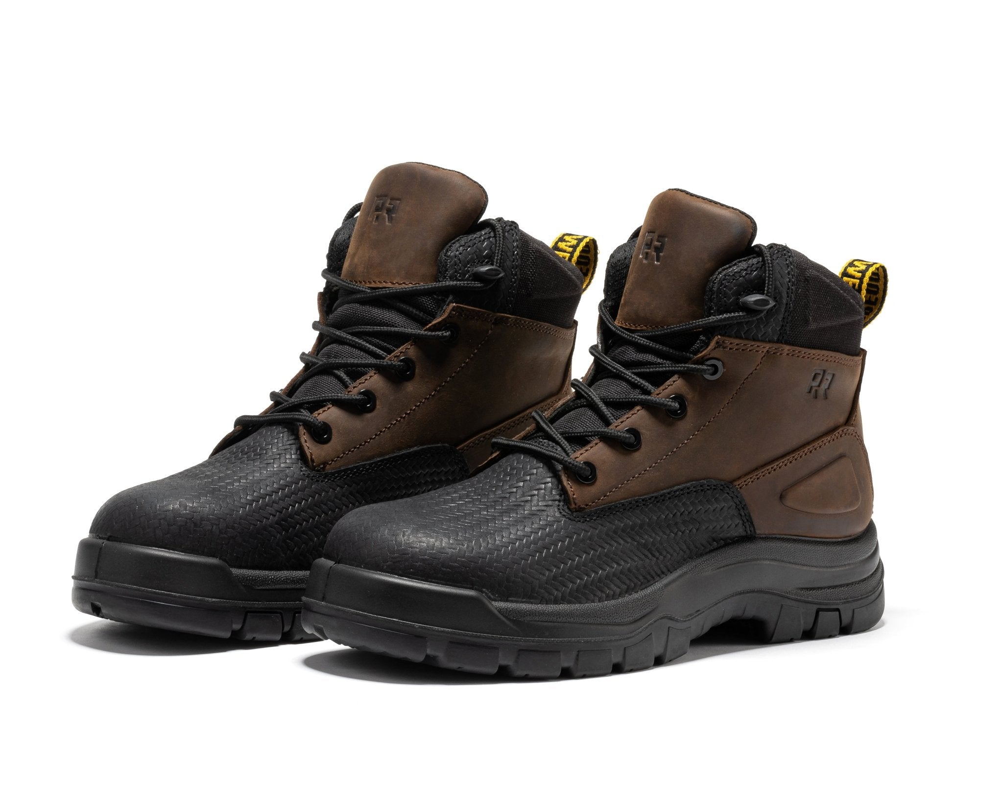 ROCKROOSTER Marfa Brown 6 Inch Waterproof Composite Toe Leather Work Boots CP210 - Overture Gifts