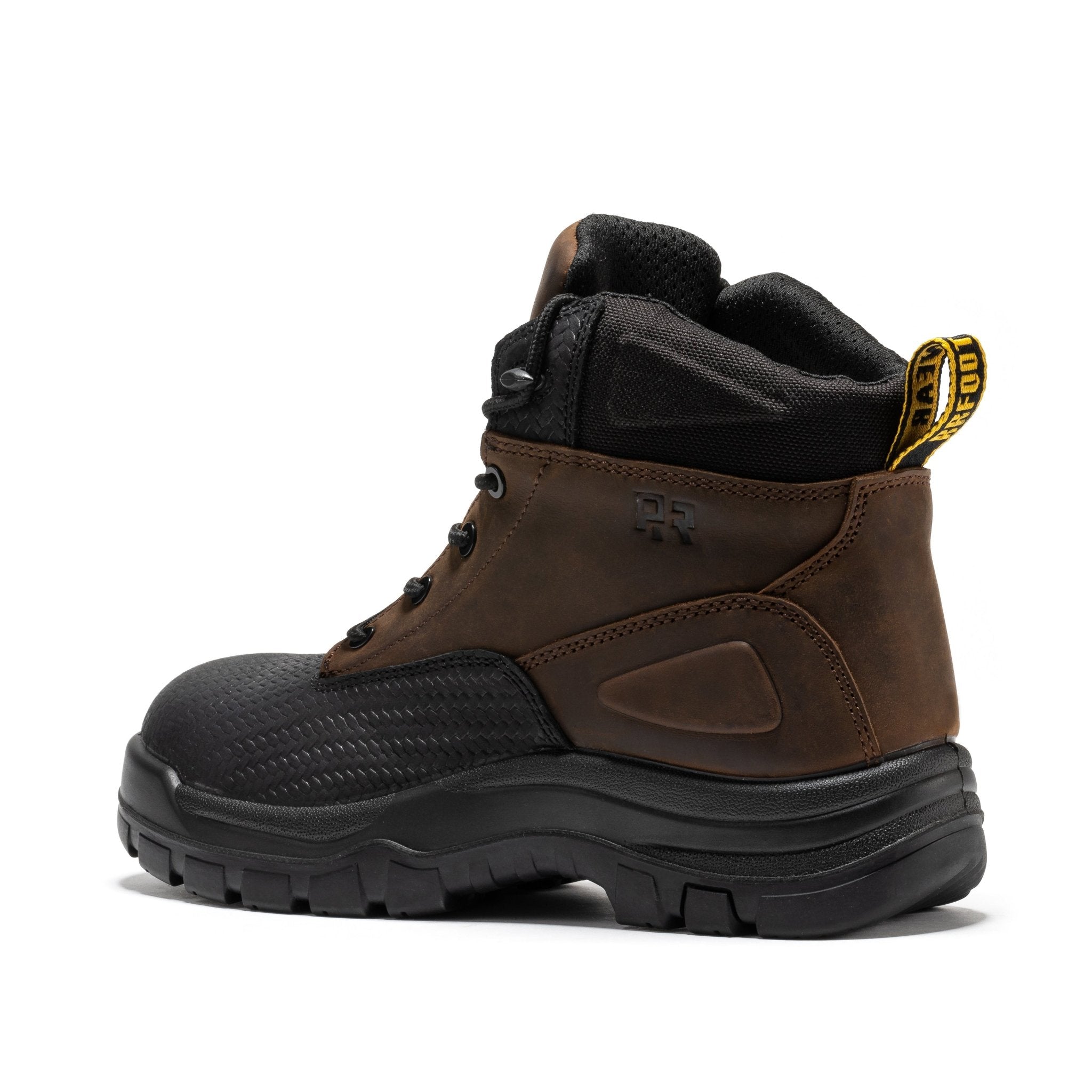 ROCKROOSTER Marfa Brown 6 Inch Waterproof Composite Toe Leather Work Boots CP210 - Overture Gifts
