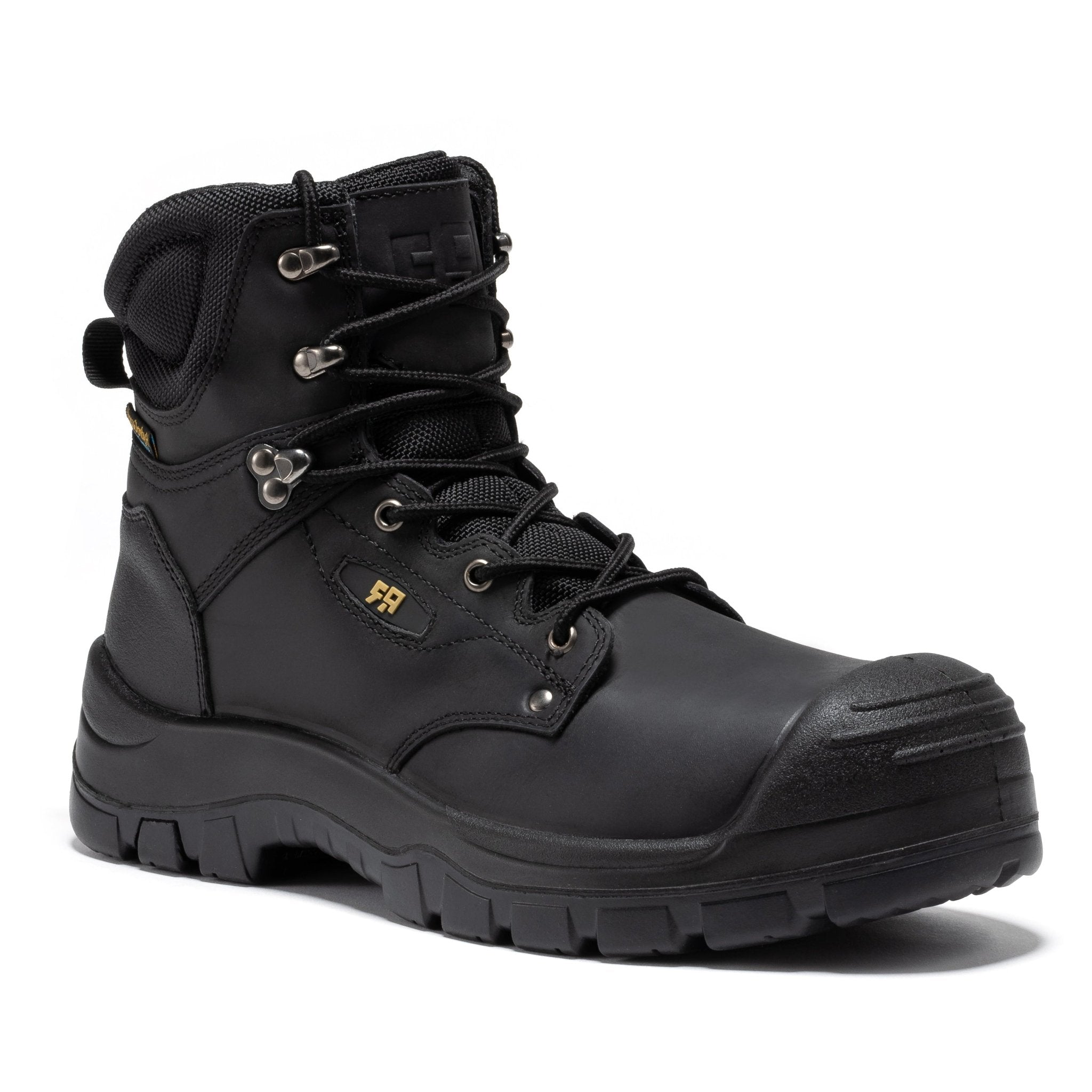 ROCKROOSTER Woodland Black 6 inch Waterproof Composite Toe Leather Work Boots AK662 - Overture Gifts