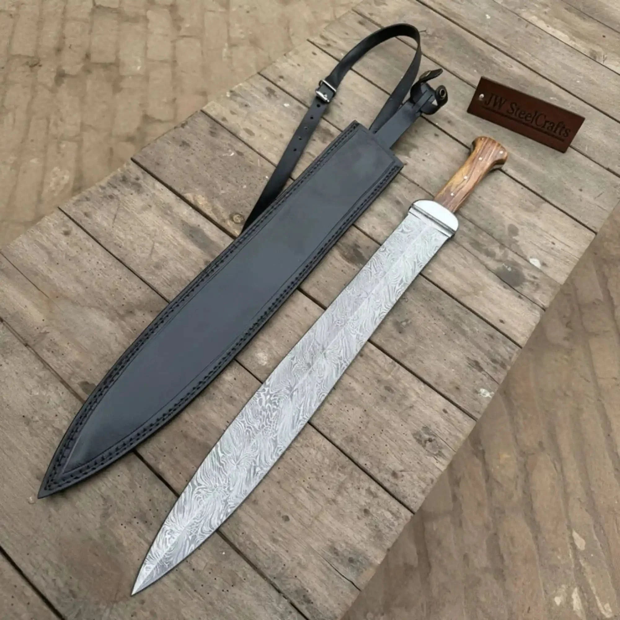 Handmade Roman Gladius Sword Replica 24-Inch Full Tang Historical Display Sword