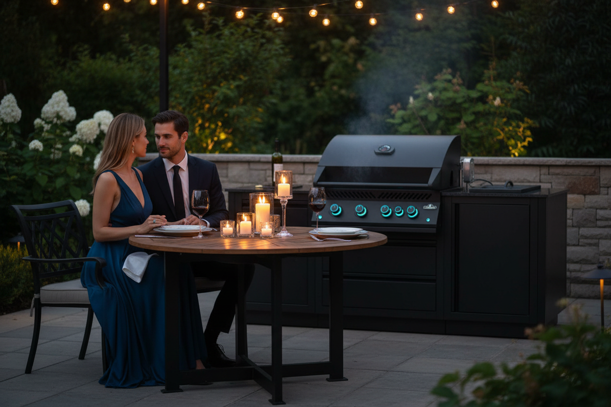 Romantic Candlelit Patio