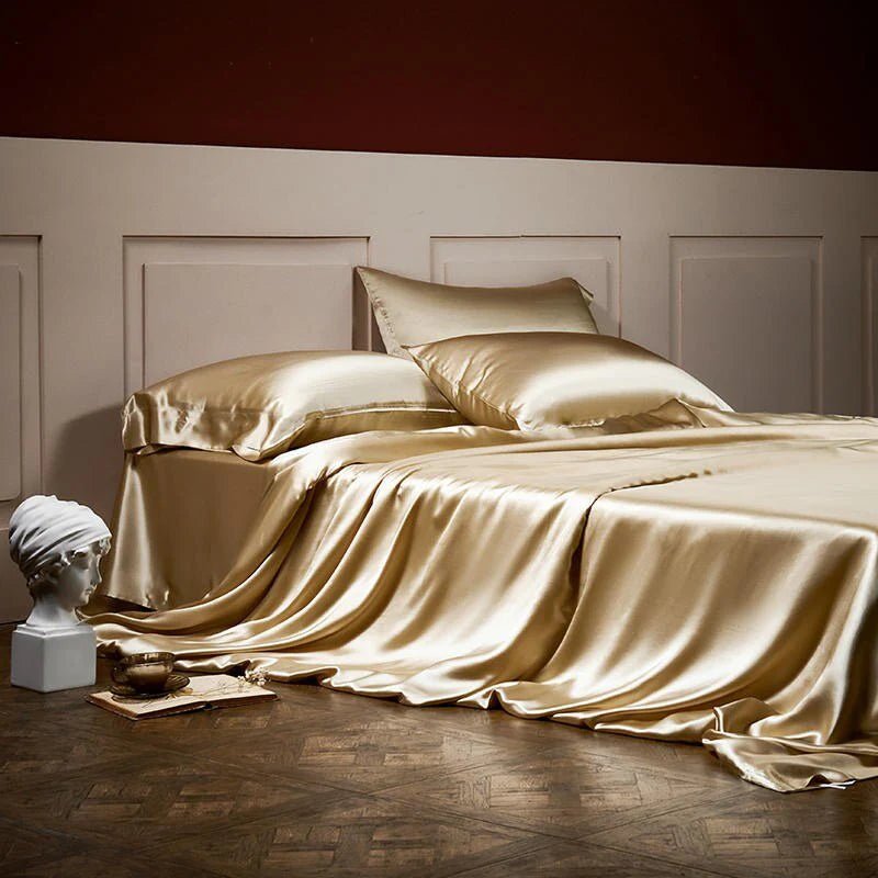 Royalis Rose Gold Luxury Pure Mulberry Silk Bedding Set | 3CARATS - Overture Gifts