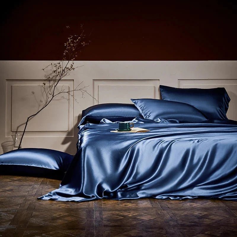 Royalis Rose Gold Luxury Pure Mulberry Silk Bedding Set | 3CARATS - Overture Gifts